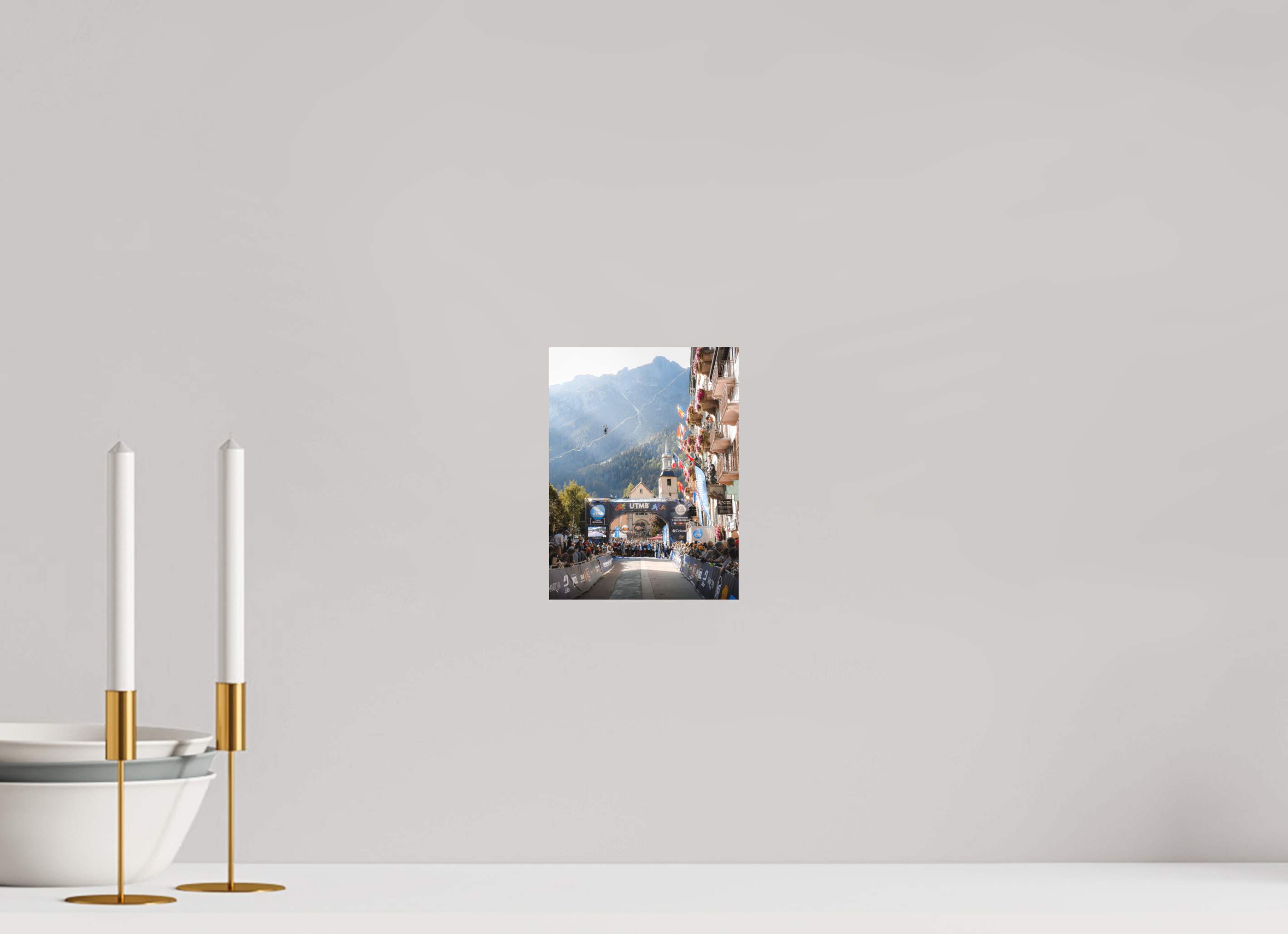 15 x 20 cm, Tirage Fine Art (Papier Mat) Instant Suspendu – Départ de l’UTMB