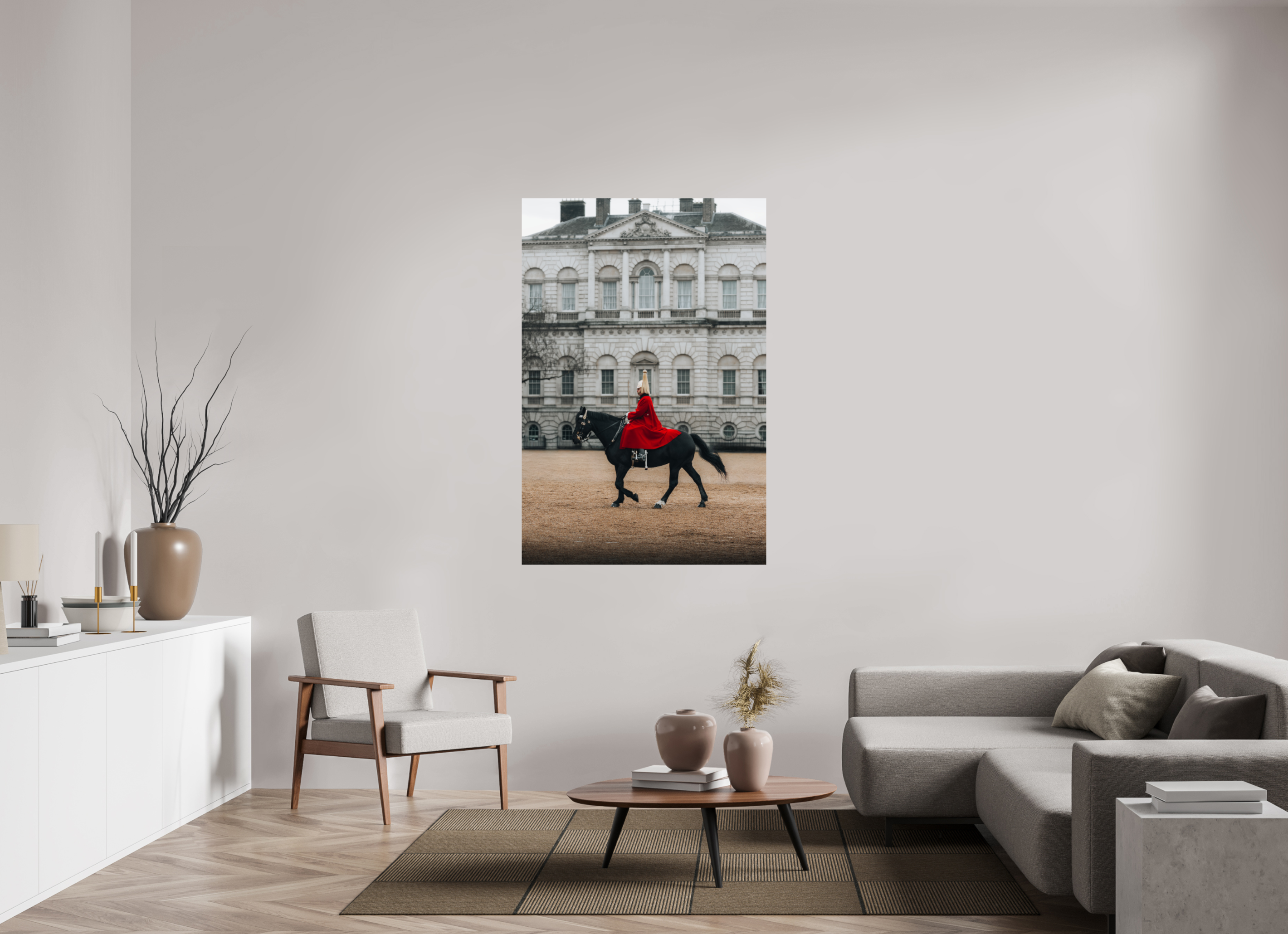 100 x 150 cm, Tirage Fine Art Premium Alignement parfait – Cavalier royal