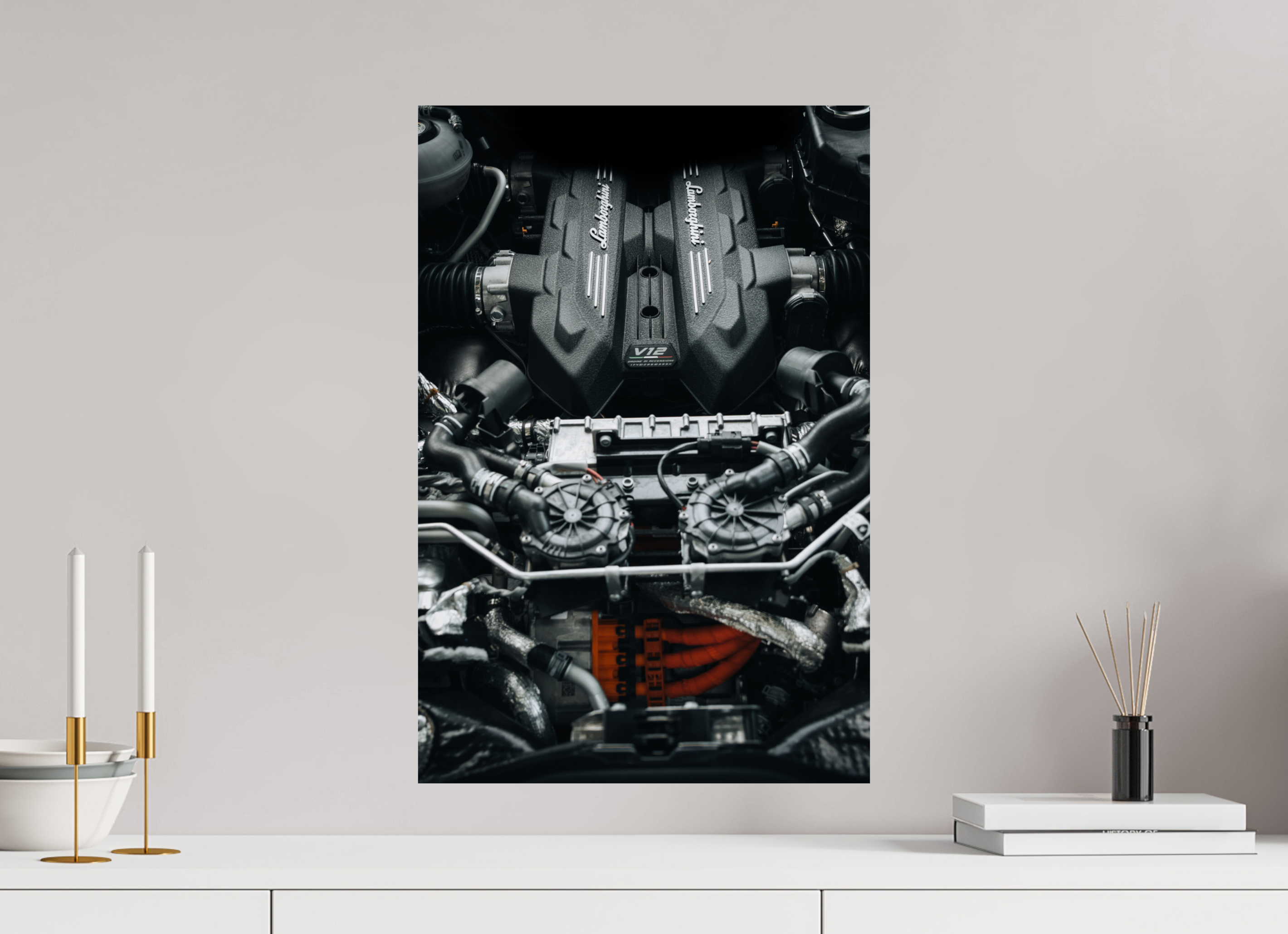 40 x 60 cm, Tirage Fine Art Premium Lamborghini Temerario – V12 dévoilé