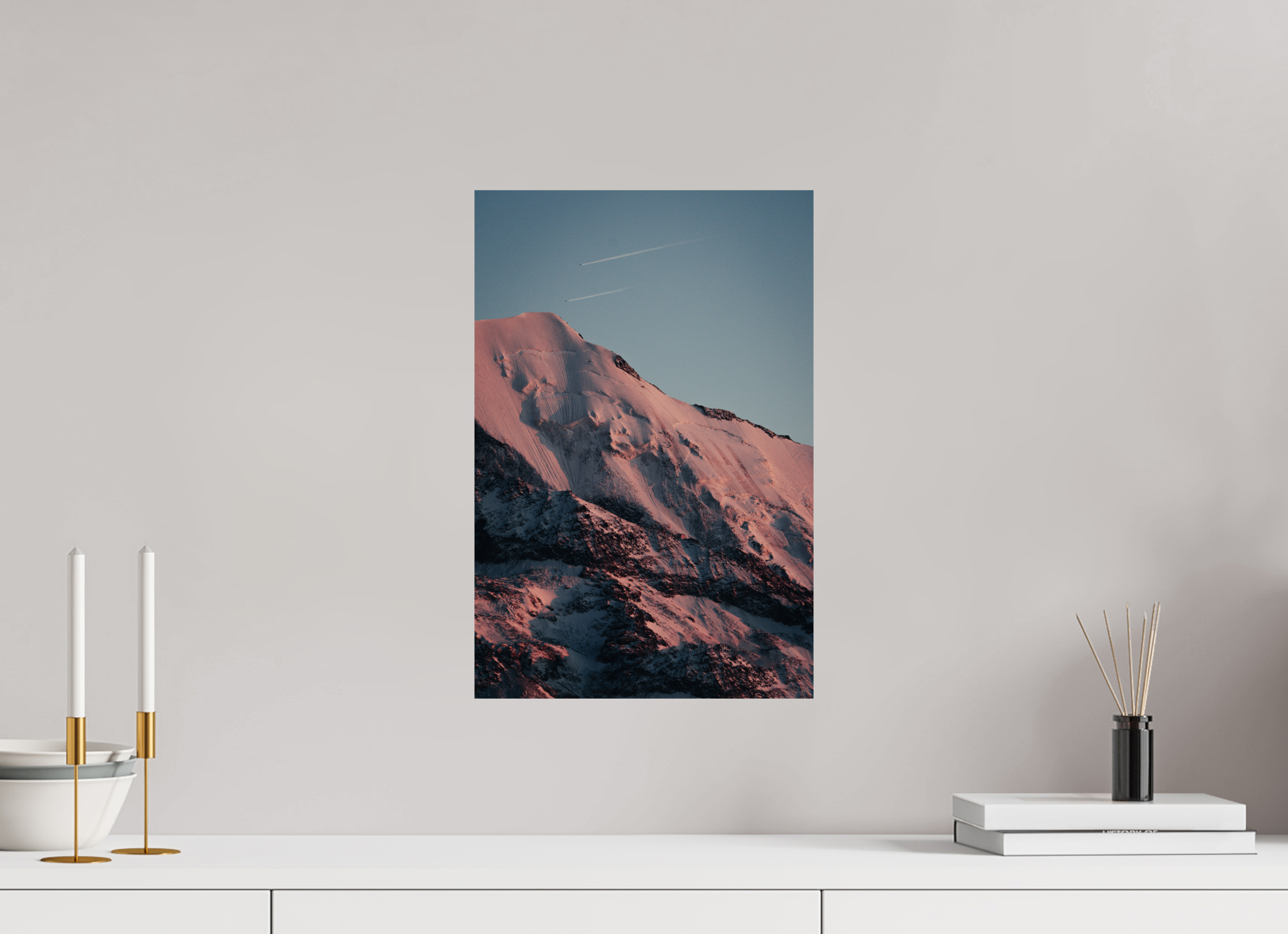 30 x 45 cm, Tirage Fine Art Premium Versant du Dôme du Goûter au crépuscule