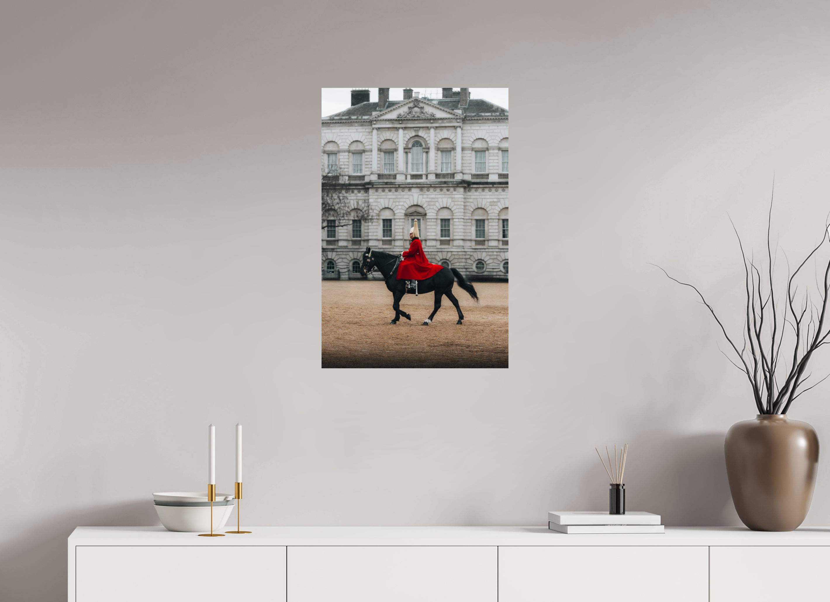 50 x 75 cm, Tirage Fine Art Premium Alignement parfait – Cavalier royal