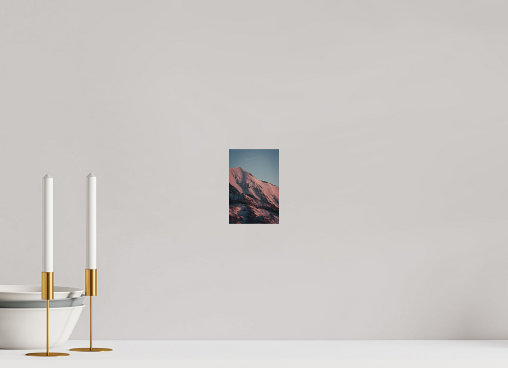 10 x 15 cm, Tirage Fine Art (Papier Mat) Versant du Dôme du Goûter au crépuscule