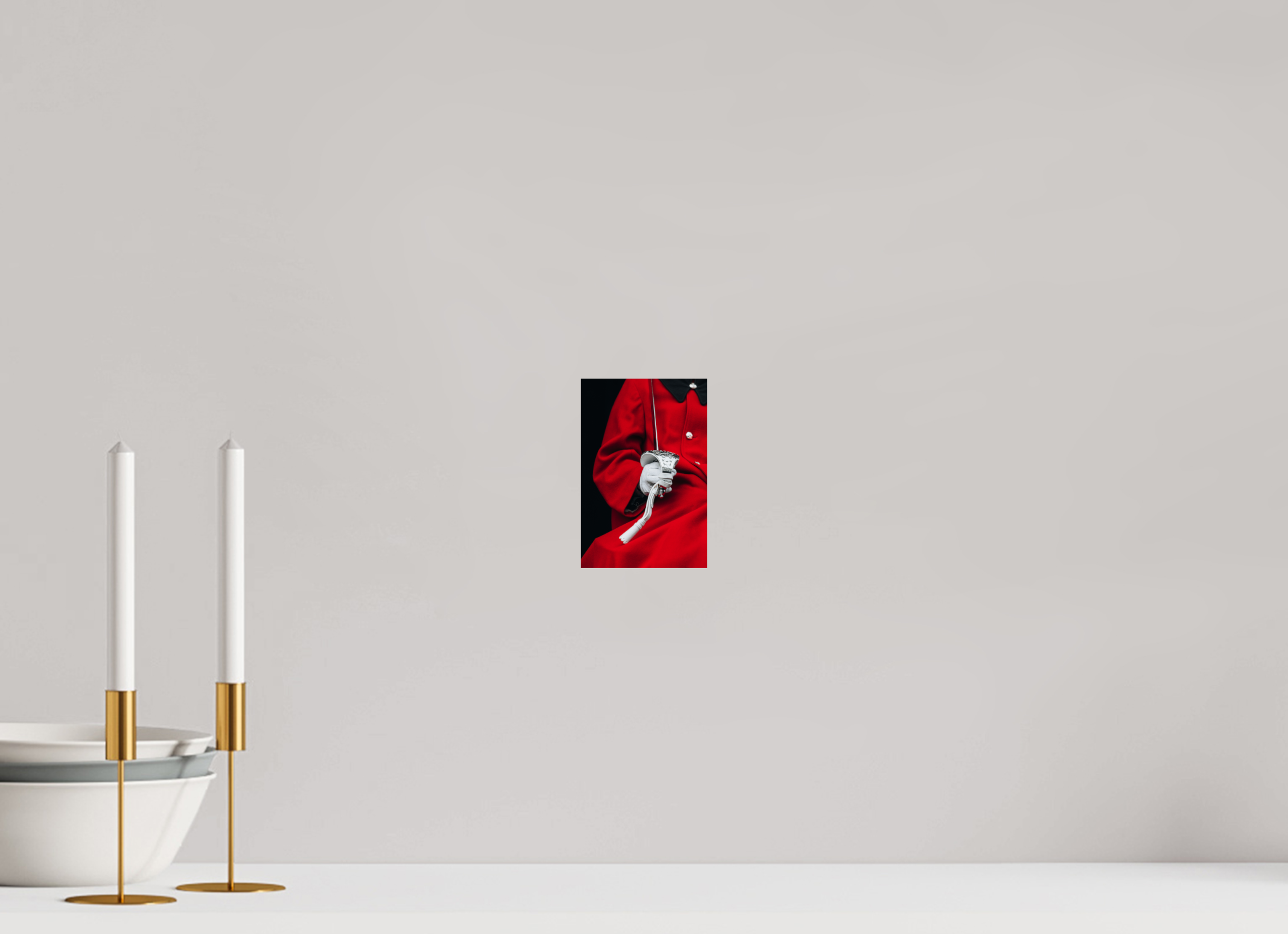 10 x 15 cm, Tirage Fine Art Premium Élégance en détail – Gant et épée