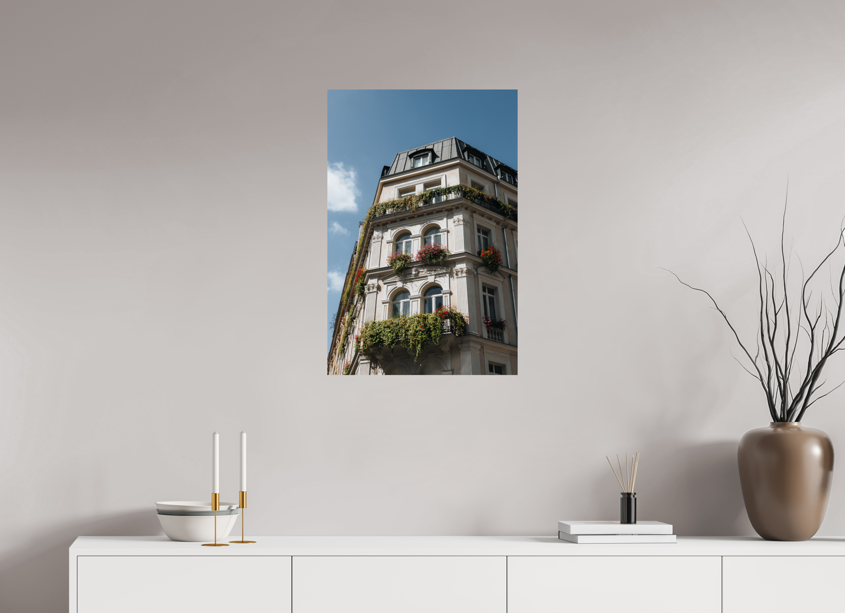 50 x 75 cm, Tirage Fine Art Premium Élégance haussmannienne en été