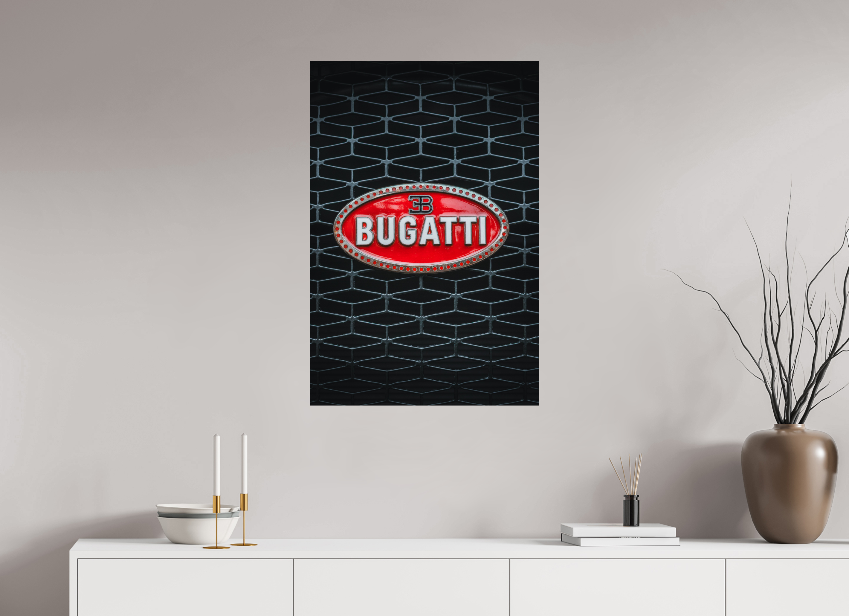 60 x 90 cm, Tirage Fine Art Premium Bugatti – Signature légendaire