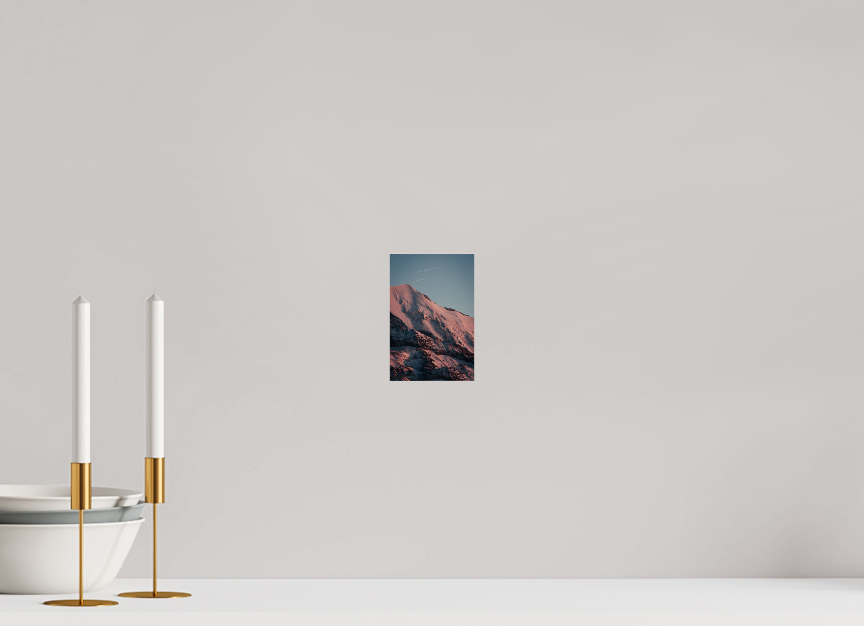 10 x 15 cm, Tirage Fine Art Premium Versant du Dôme du Goûter au crépuscule