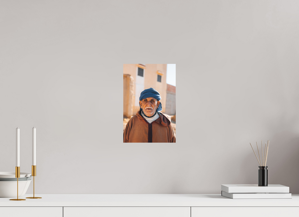 20 x 30 cm, Tirage Fine Art (Papier Mat) Portrait marocain – Regard intemporel