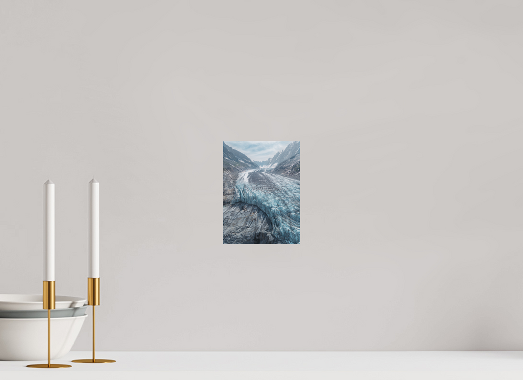15 x 20 cm, Tirage Fine Art (Papier Mat) Courbe Glaciaire – Glacier d’Argentière