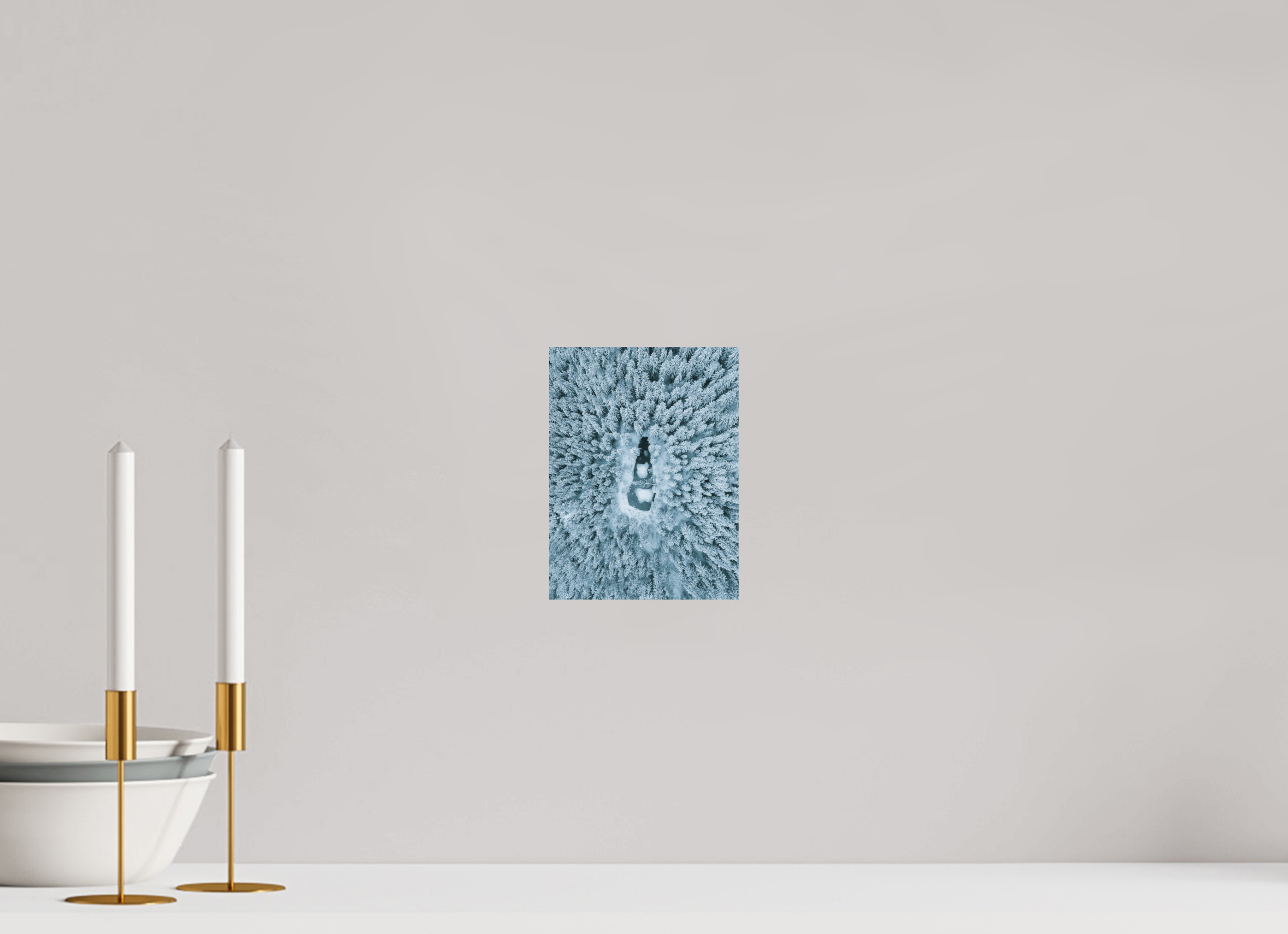 15 x 20 cm, Tirage Fine Art Premium Lac Noir Enneigé – Trésor Caché des Bossons