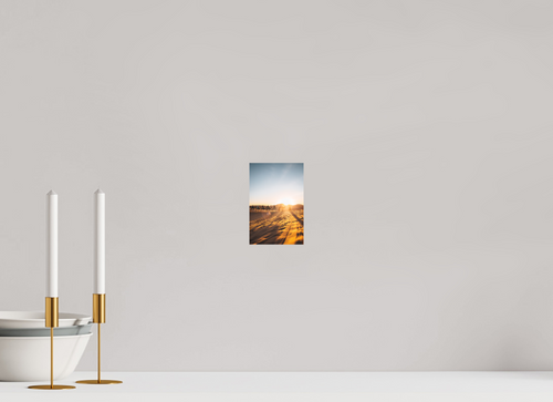 10 x 15 cm, Tirage Fine Art (Papier Mat) Caravane au lever du soleil – Sahara