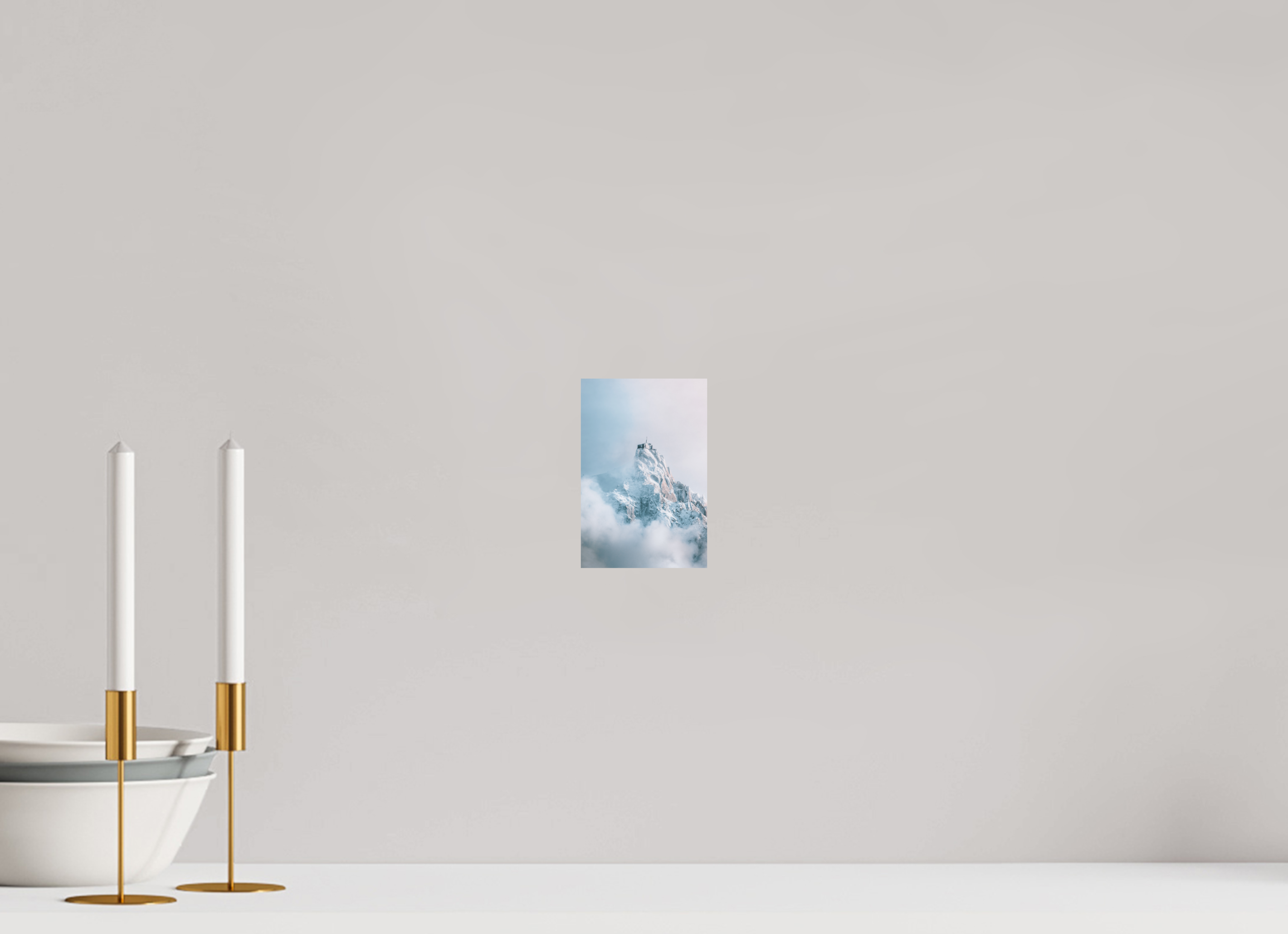 10 x 15 cm, Tirage Fine Art Premium + Aiguille du Midi au réveil hivernal