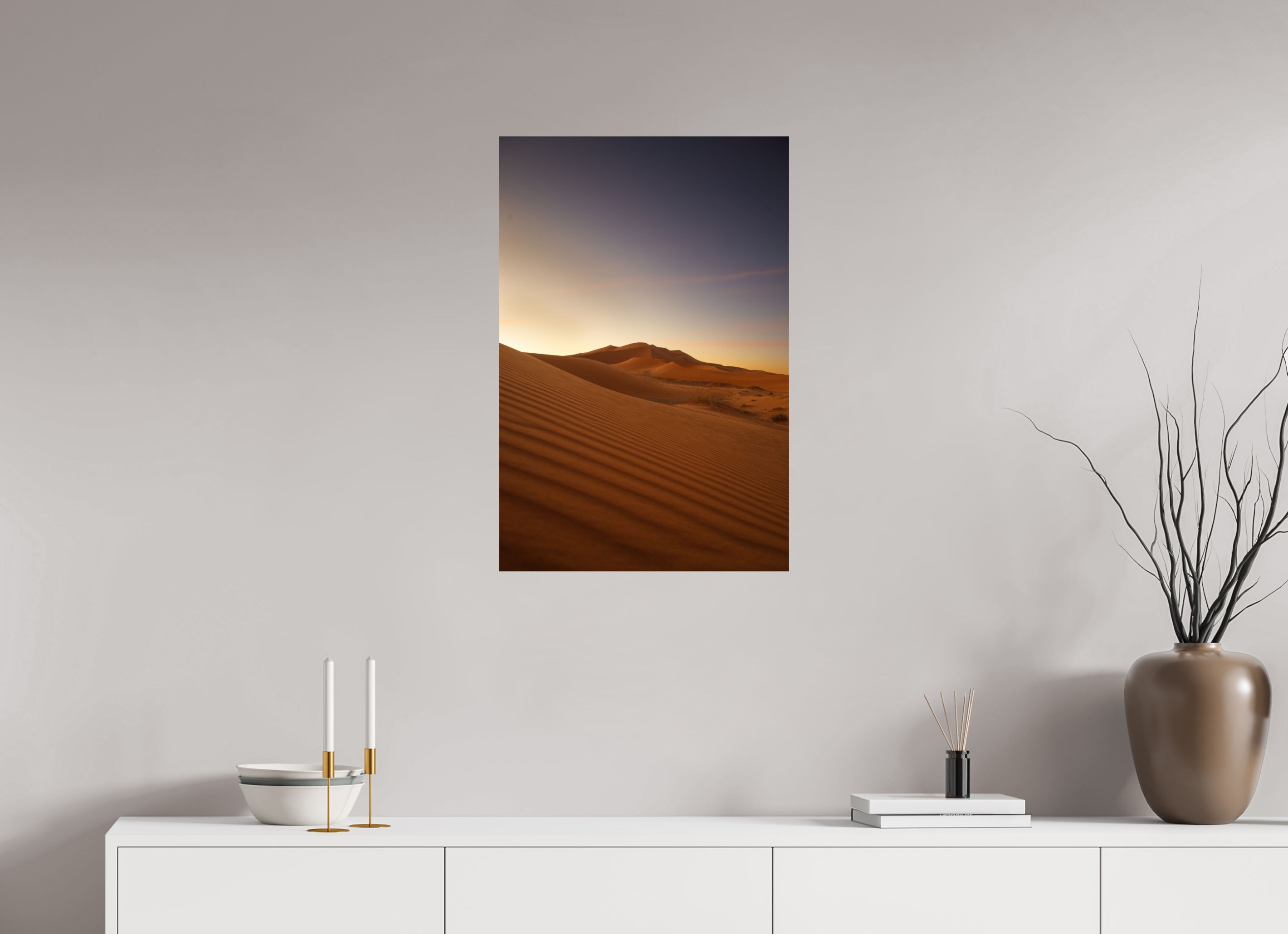 50 x 75 cm, Tirage Fine Art Premium Dune au lever du soleil