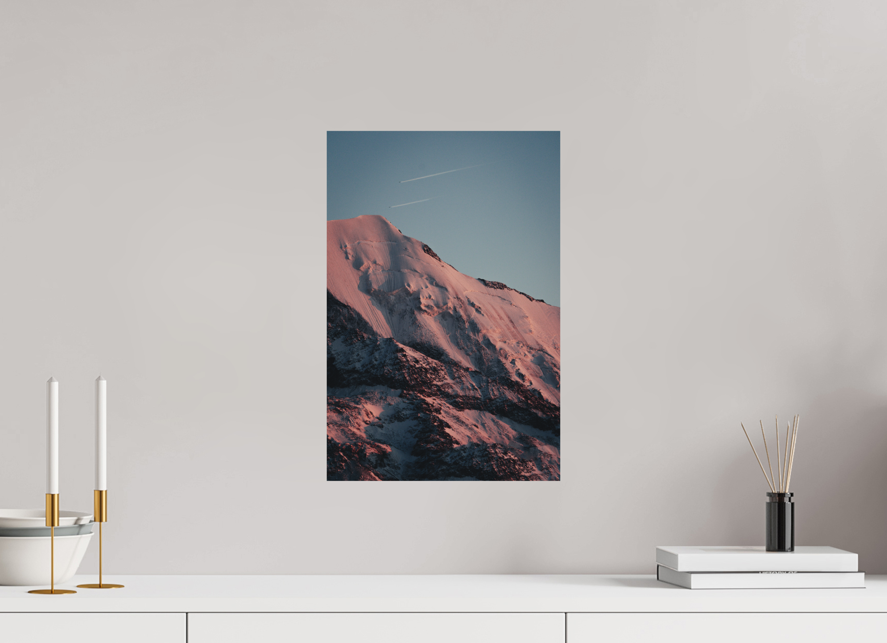 30 x 45 cm, Tirage Fine Art Premium + Versant du Dôme du Goûter au crépuscule