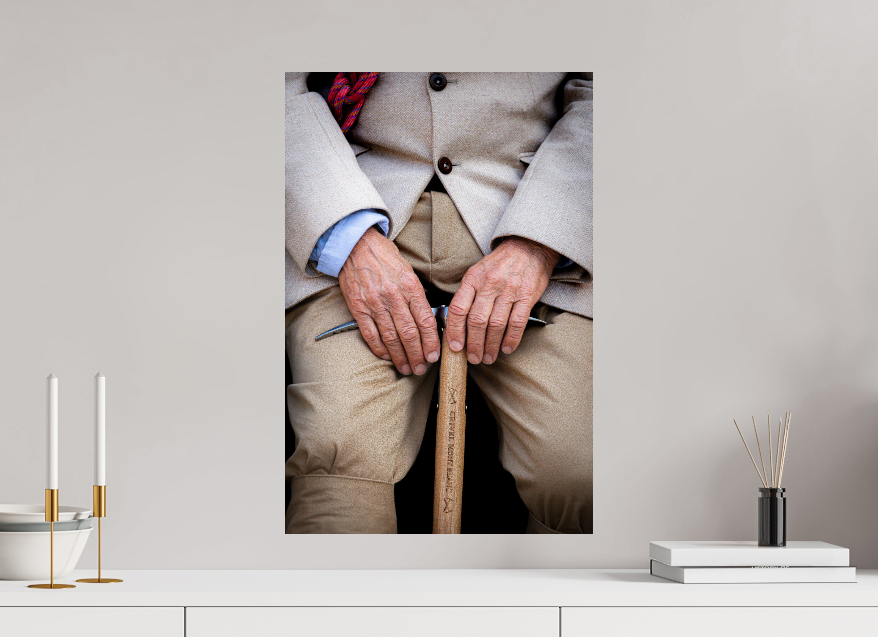 40 x 60 cm, Tirage Fine Art Premium Gardien des Sommets – Portrait à la Compagnie des Guides