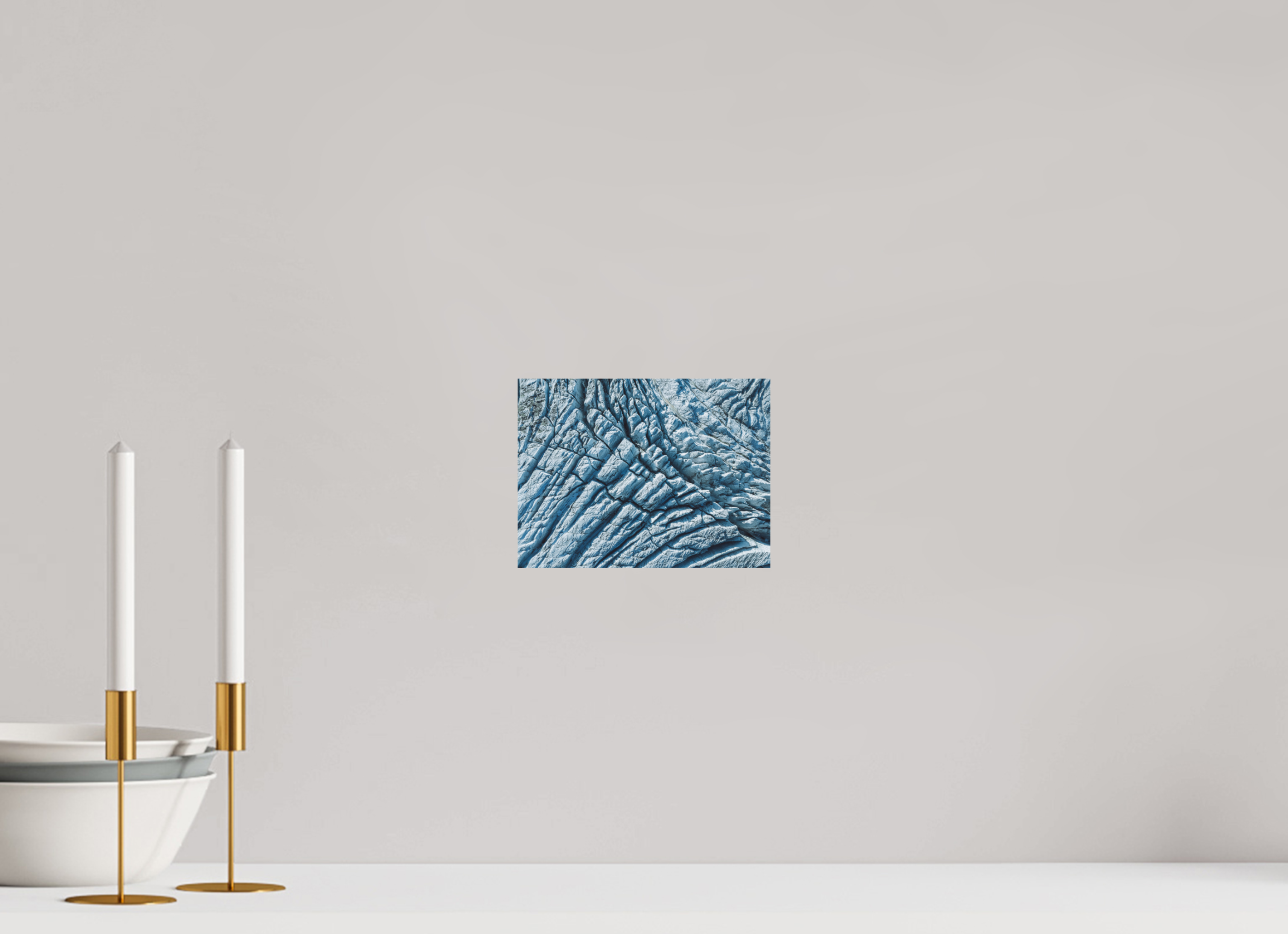 20 x 15 cm, Tirage Fine Art Premium + Glacier du Tour – Séracs et Crevasses depuis le Ciel