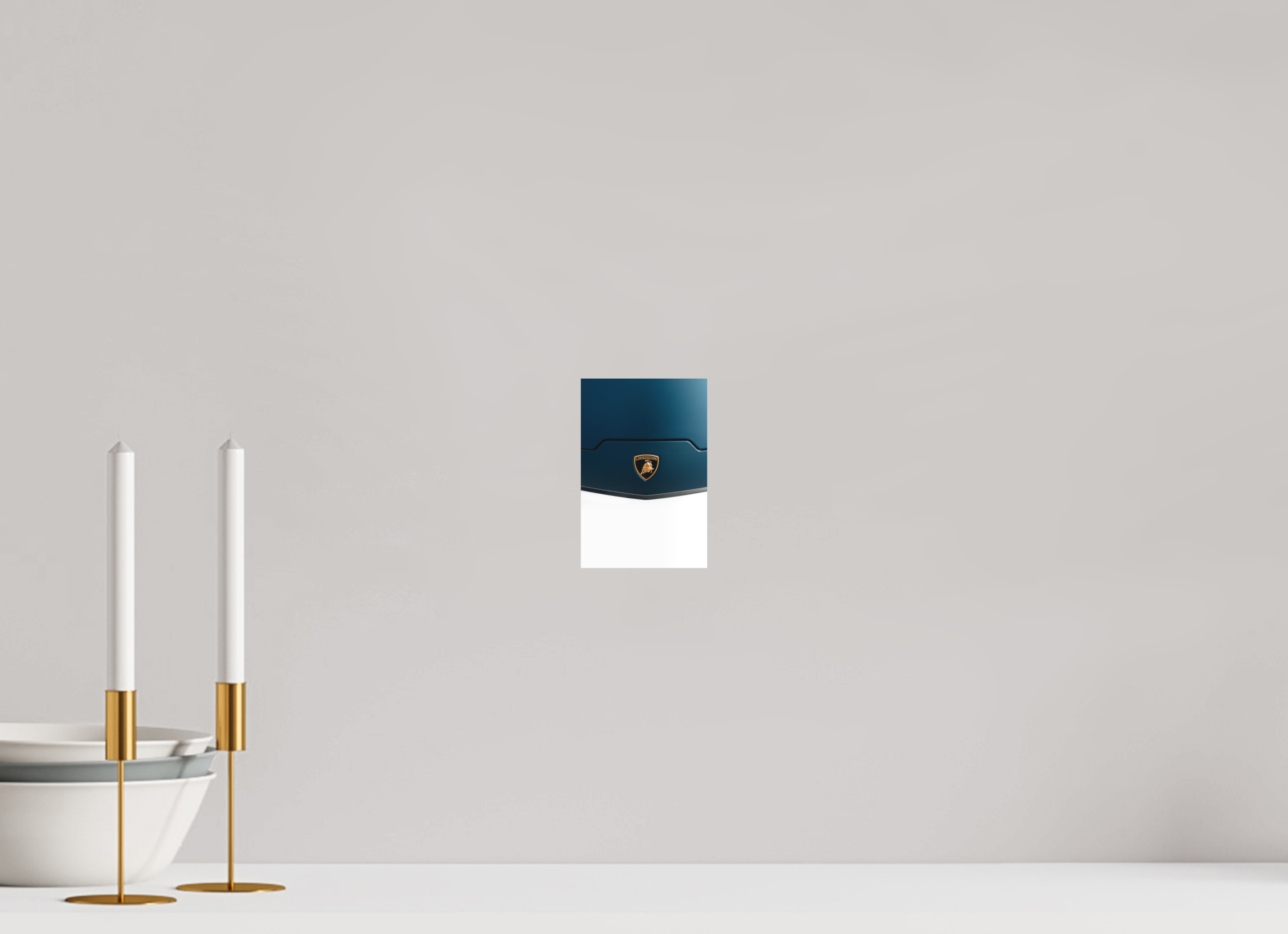 10 x 15 cm, Tirage Fine Art Premium + Lamborghini Temerario – Élégance et puissance en bleu