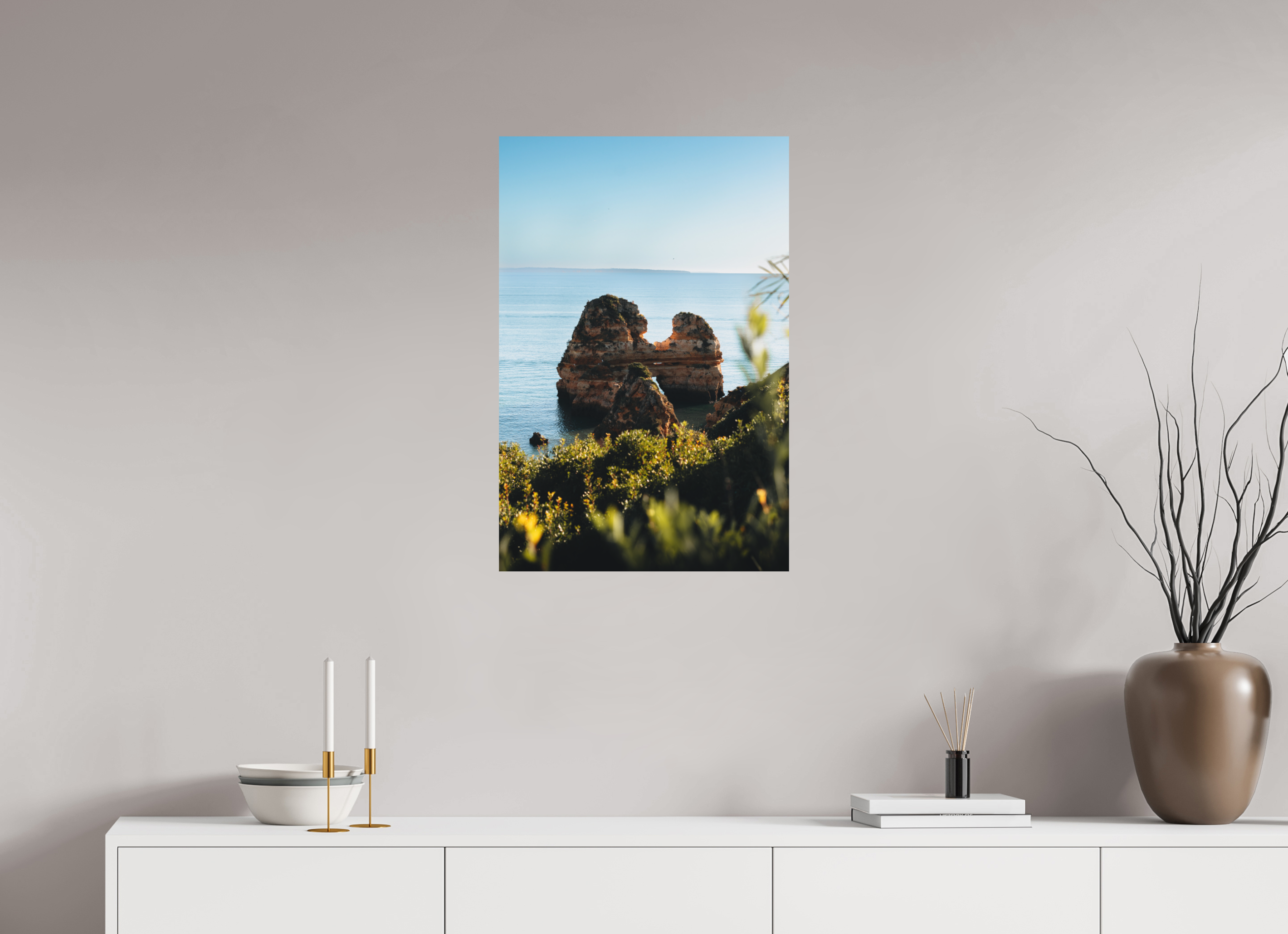 50 x 75 cm, Tirage Fine Art (Papier Mat) Matin sur la côte de Lagos