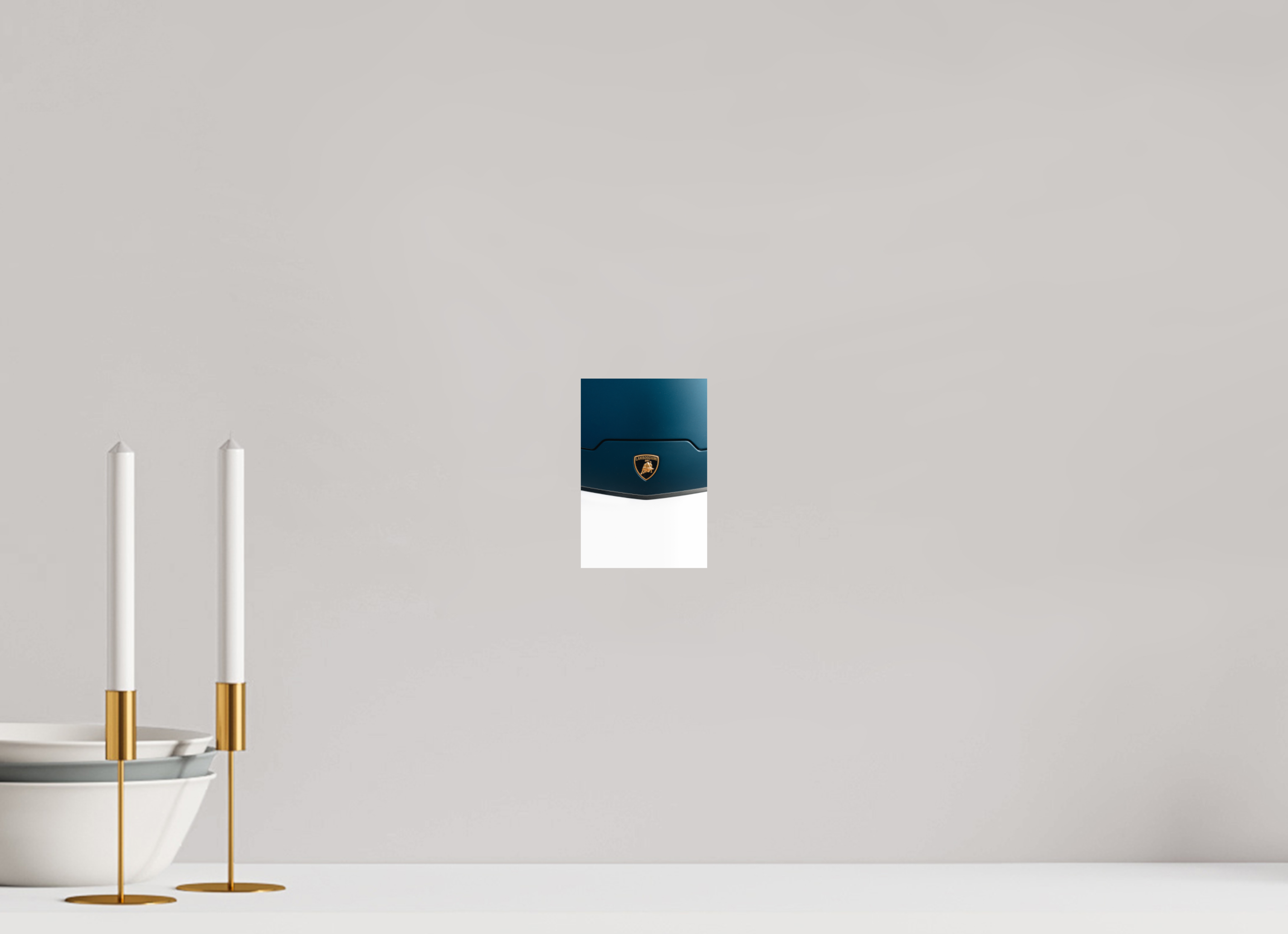 10 x 15 cm, Tirage Fine Art Premium Lamborghini Temerario – Élégance et puissance en bleu