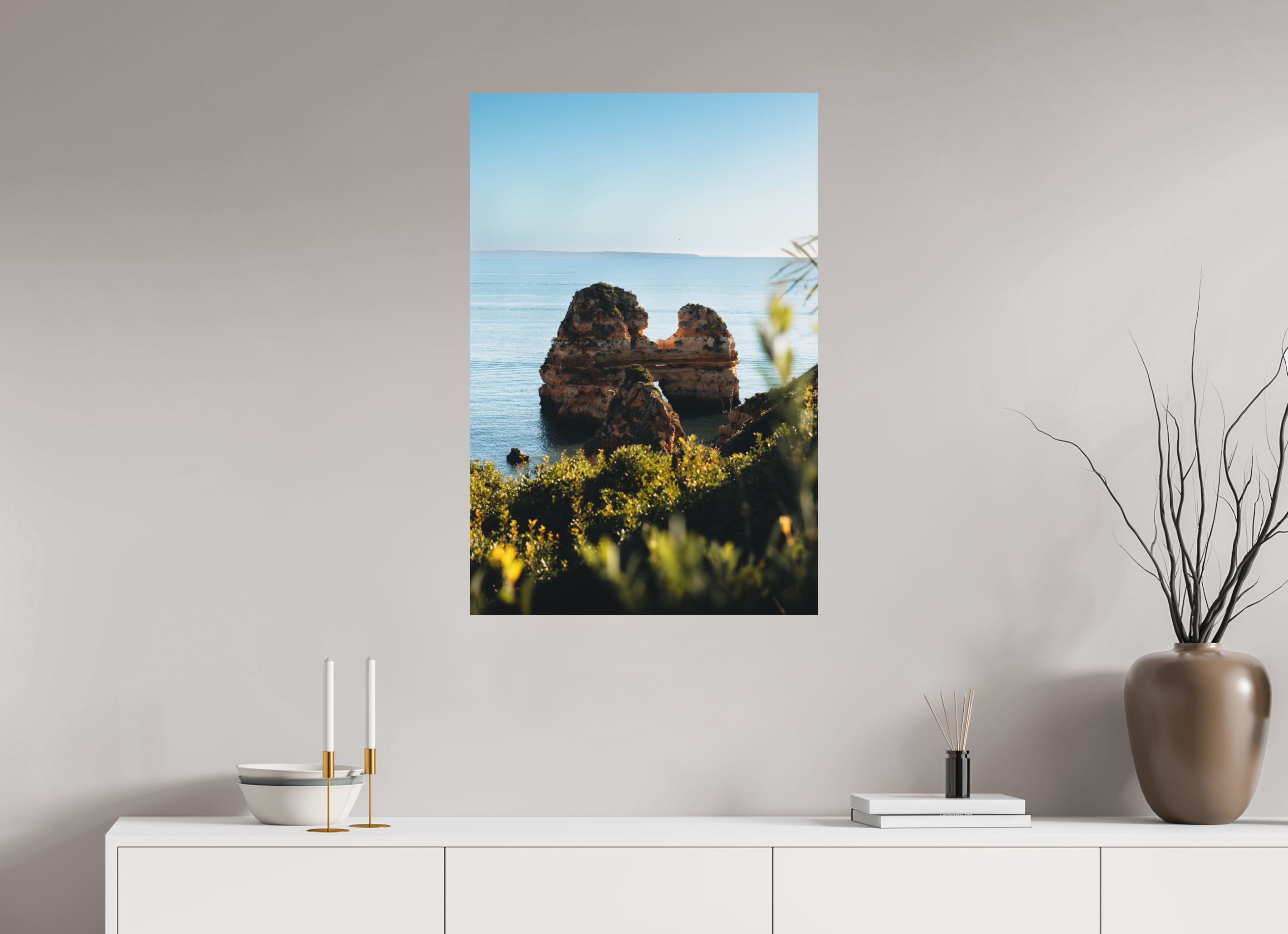 60 x 90 cm, Tirage Fine Art (Papier Mat) Matin sur la côte de Lagos