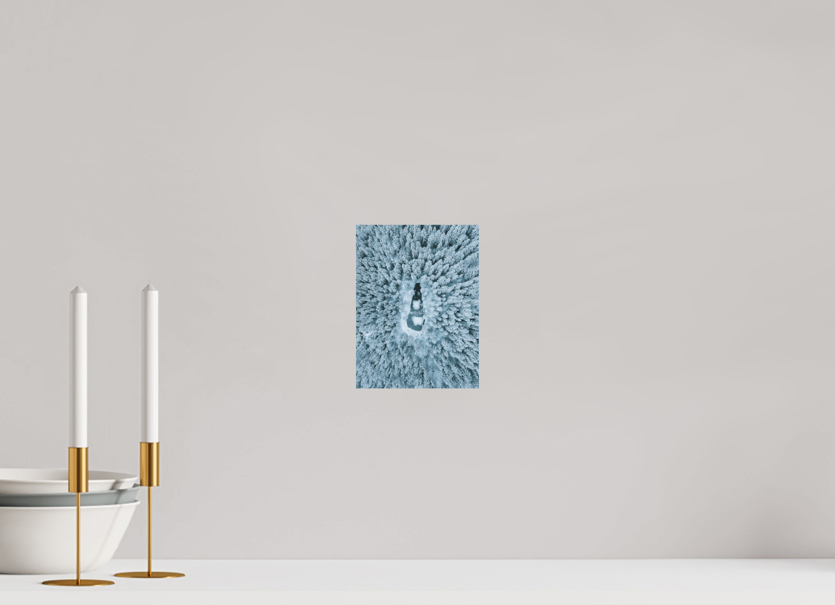 15 x 20 cm, Tirage Fine Art (Papier Mat) Lac Noir Enneigé – Trésor Caché des Bossons