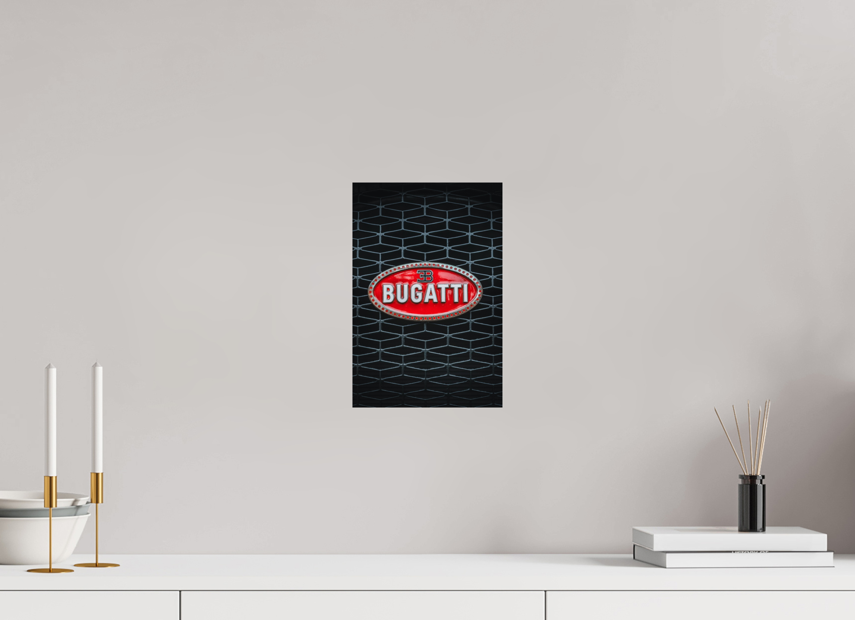 20 x 30 cm, Tirage Fine Art Premium Bugatti – Signature légendaire