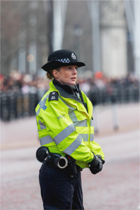 Main image Regard concentré – Policier de Londres