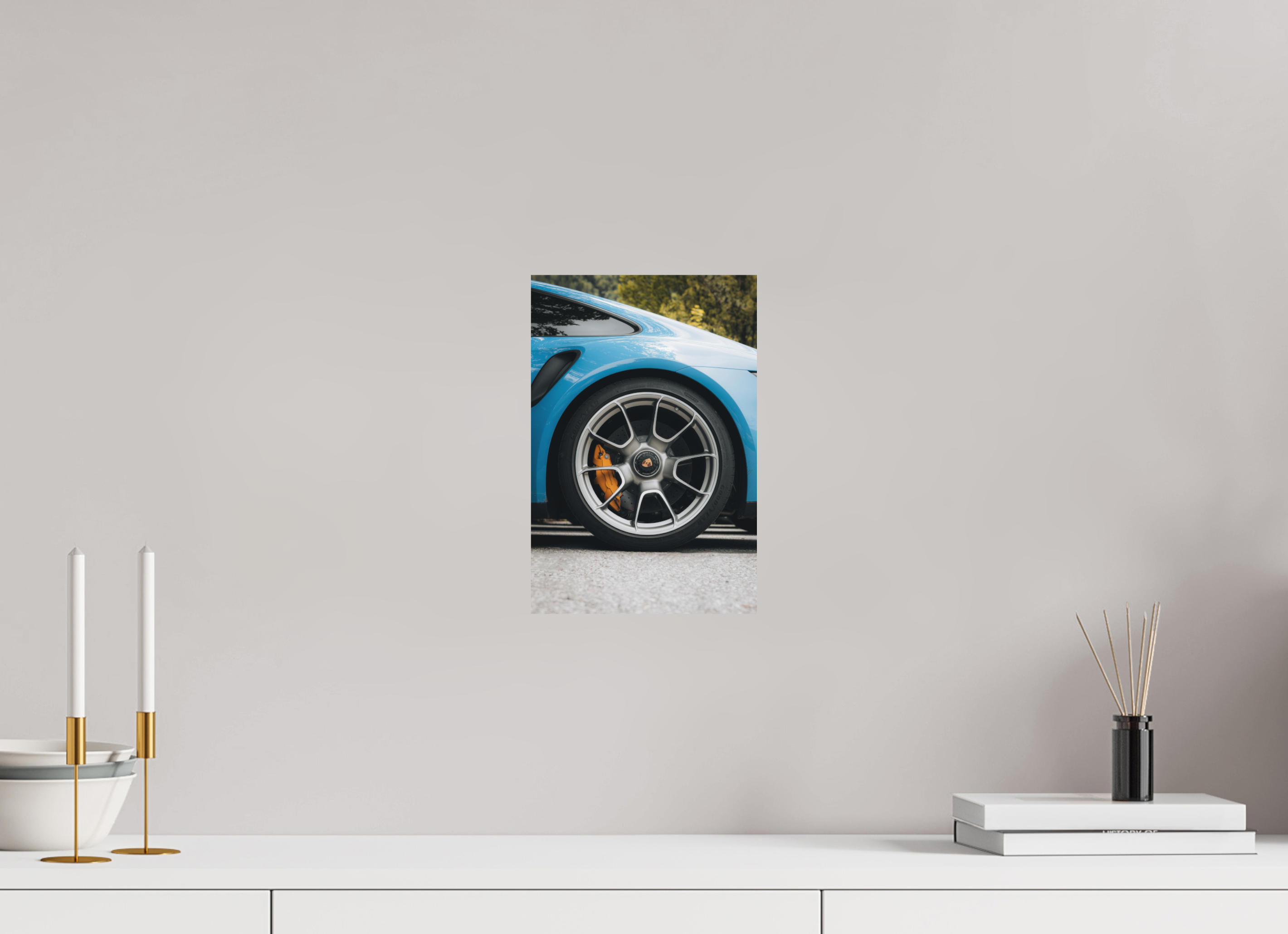 20 x 30 cm, Tirage Fine Art Premium + Porsche 911 – Détail mécanique