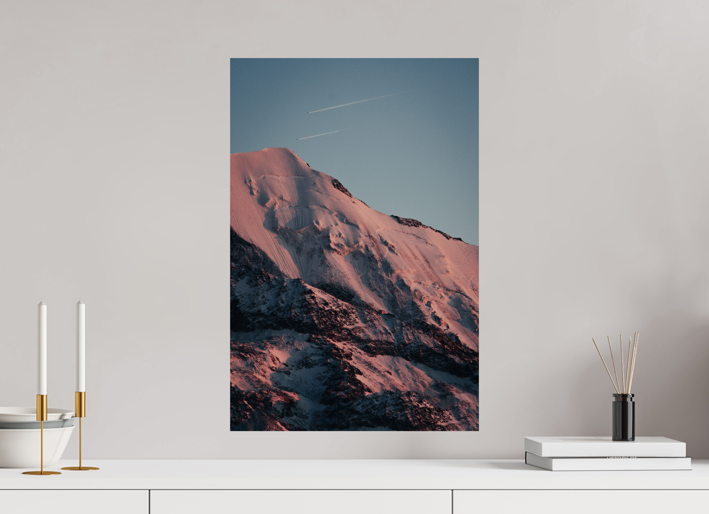 40 x 60 cm, Tirage Fine Art Premium Versant du Dôme du Goûter au crépuscule