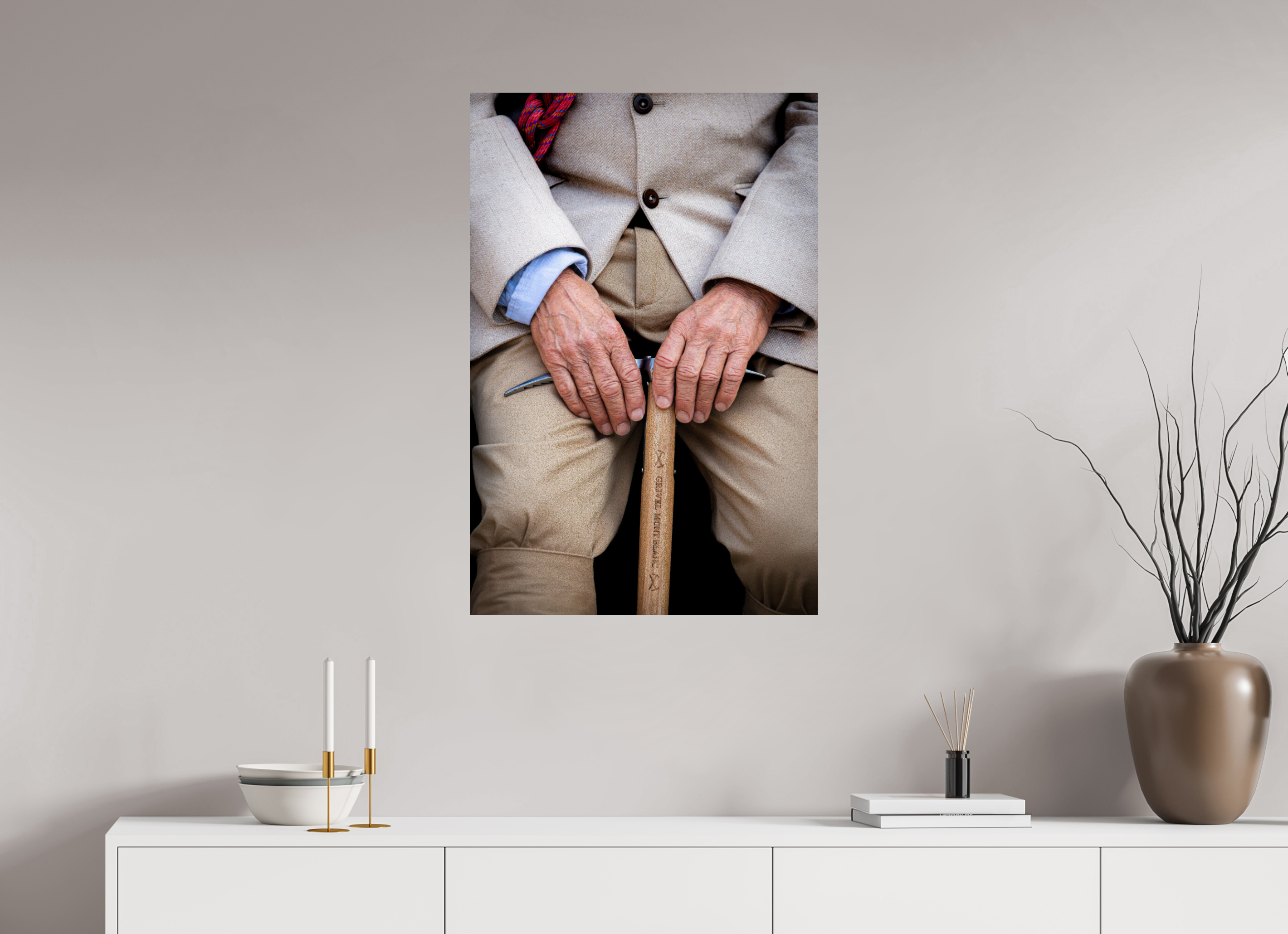 60 x 90 cm, Tirage Fine Art Premium Gardien des Sommets – Portrait à la Compagnie des Guides