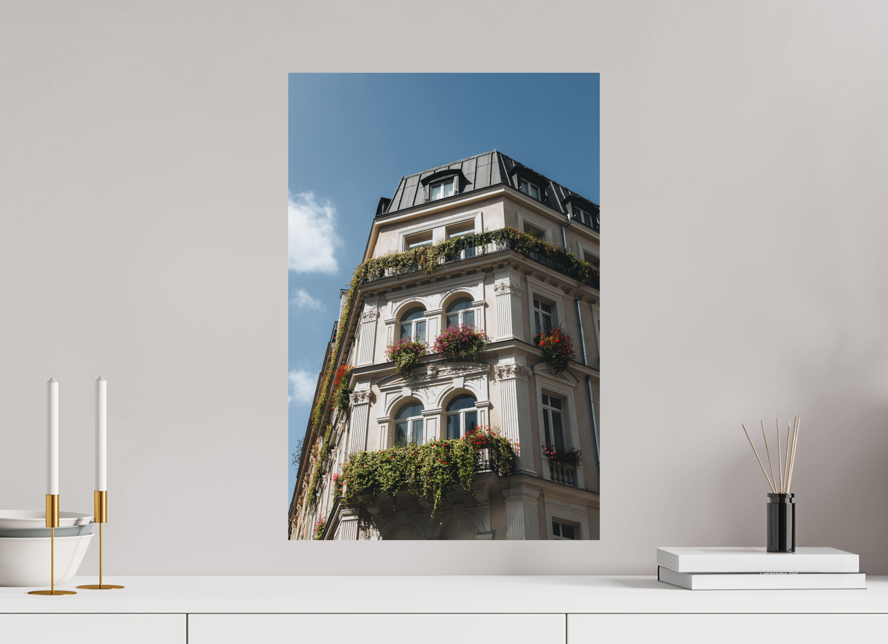 40 x 60 cm, Tirage Fine Art Premium + Élégance haussmannienne en été