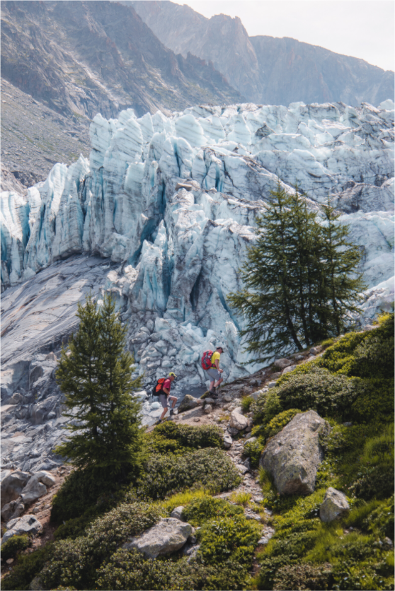 Main image Randonneurs face au Glacier d’Argentière