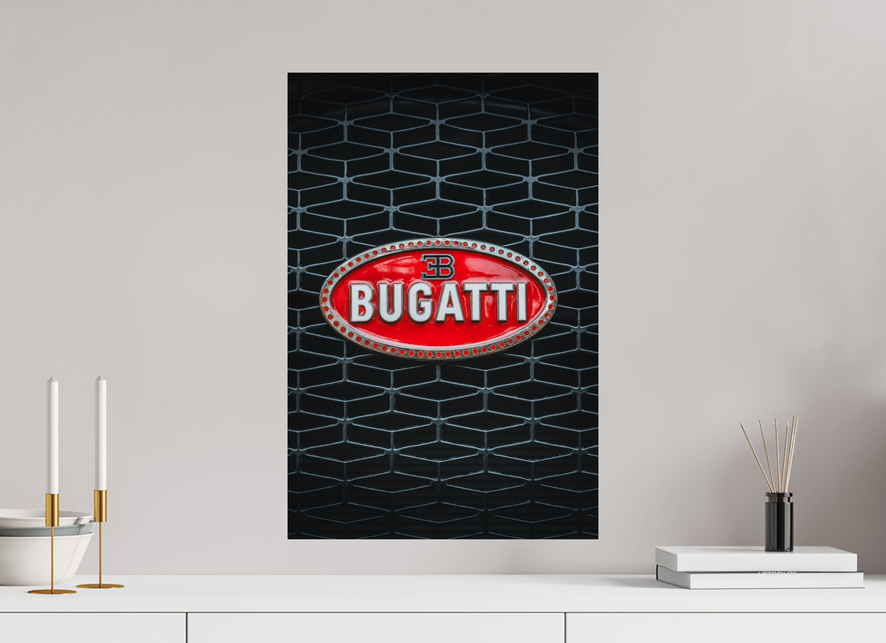 40 x 60 cm, Tirage Fine Art Premium Bugatti – Signature légendaire