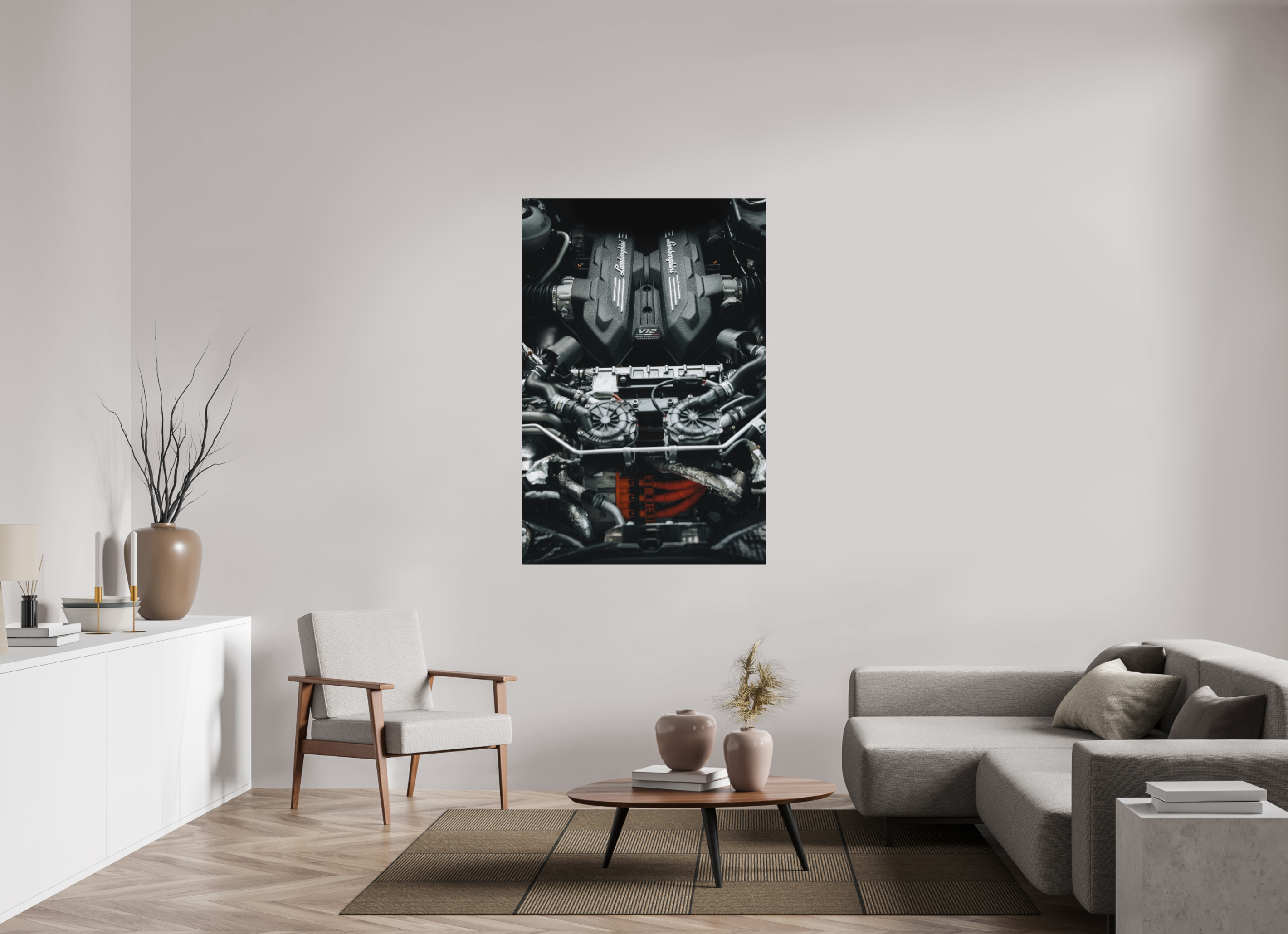 100 x 150 cm, Tirage Fine Art Premium + Lamborghini Temerario – V12 dévoilé
