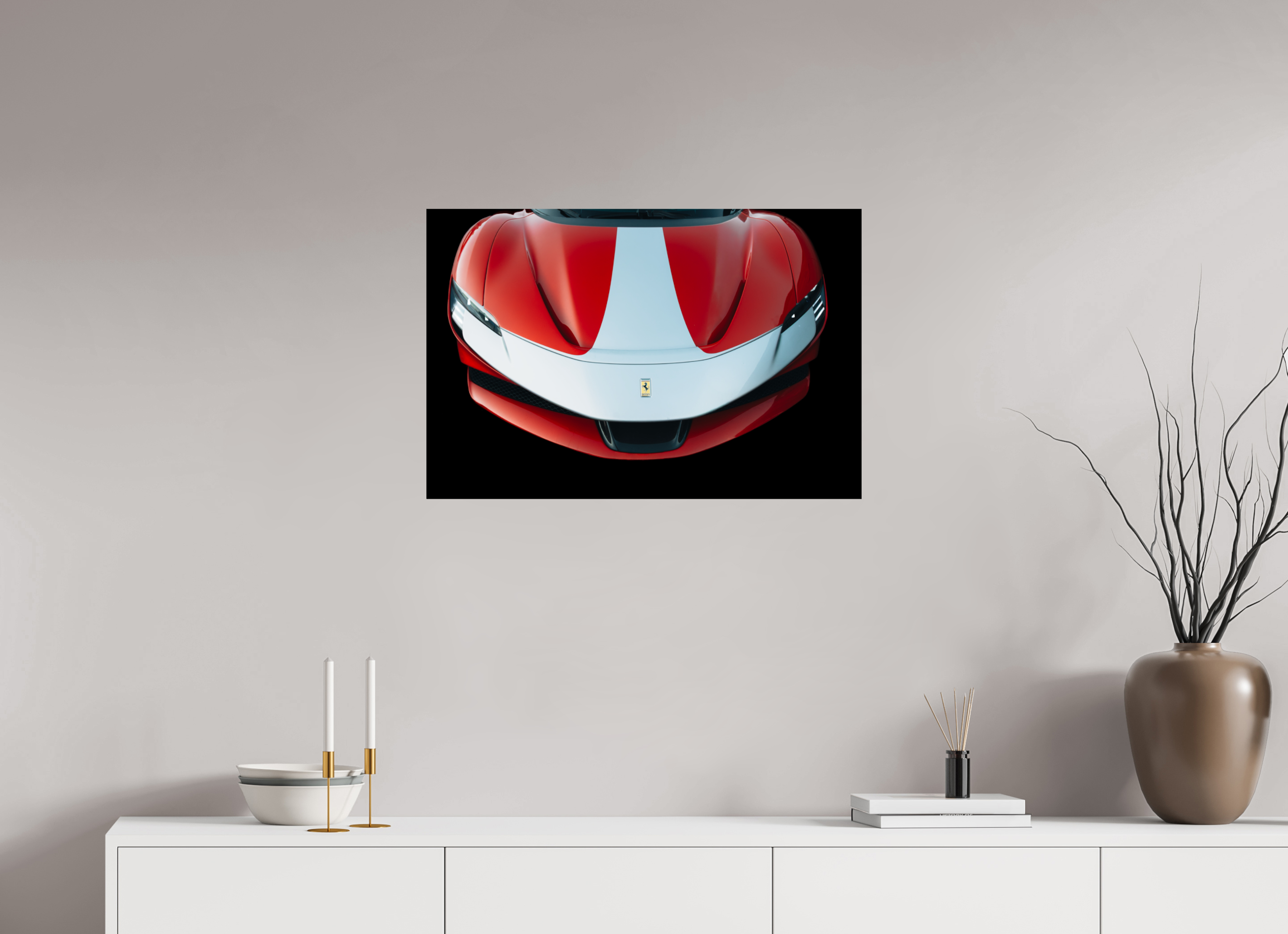 75 x 50 cm, Tirage Fine Art Premium Ferrari