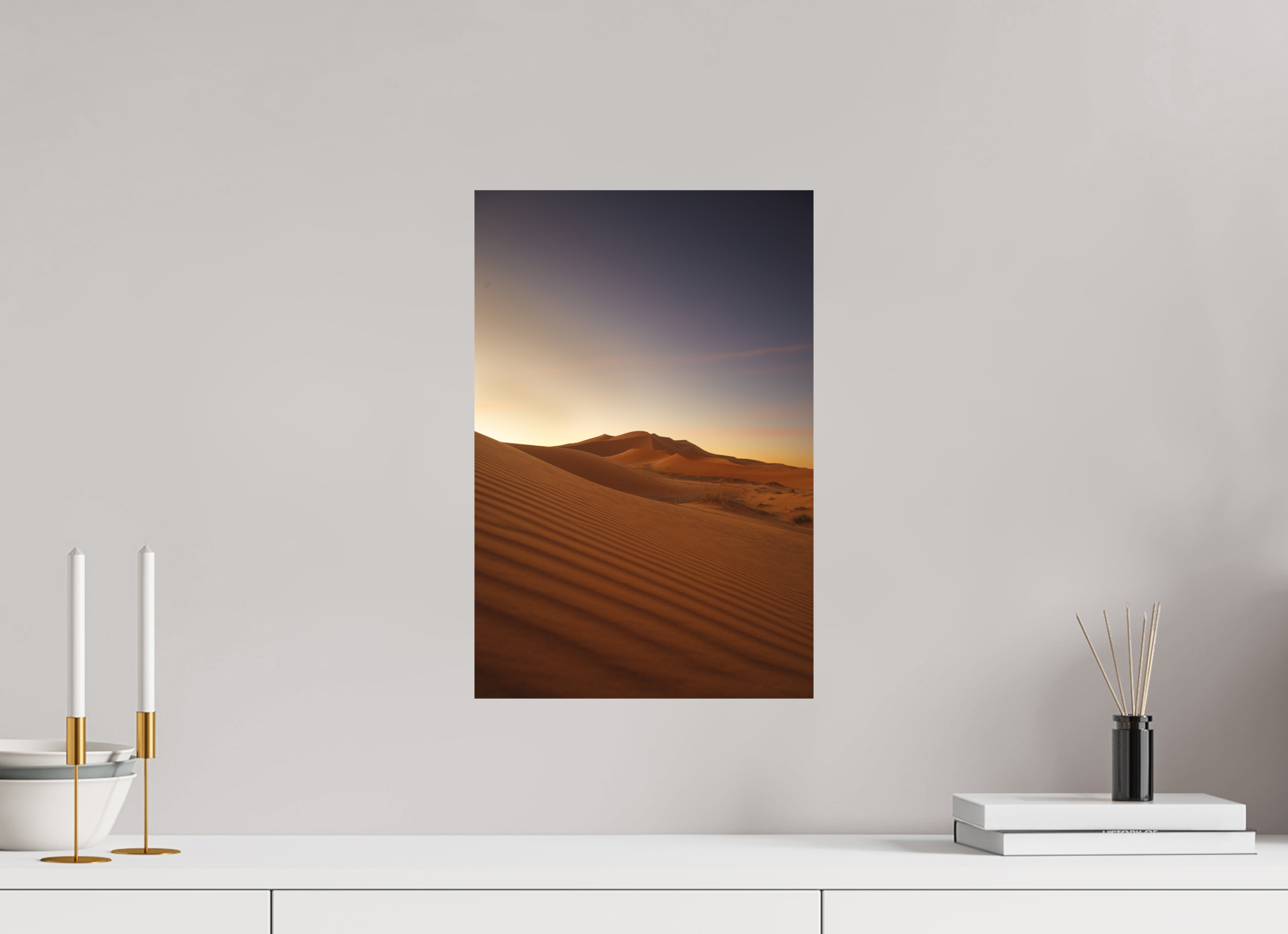 30 x 45 cm, Tirage Fine Art (Papier Mat) Dune au lever du soleil