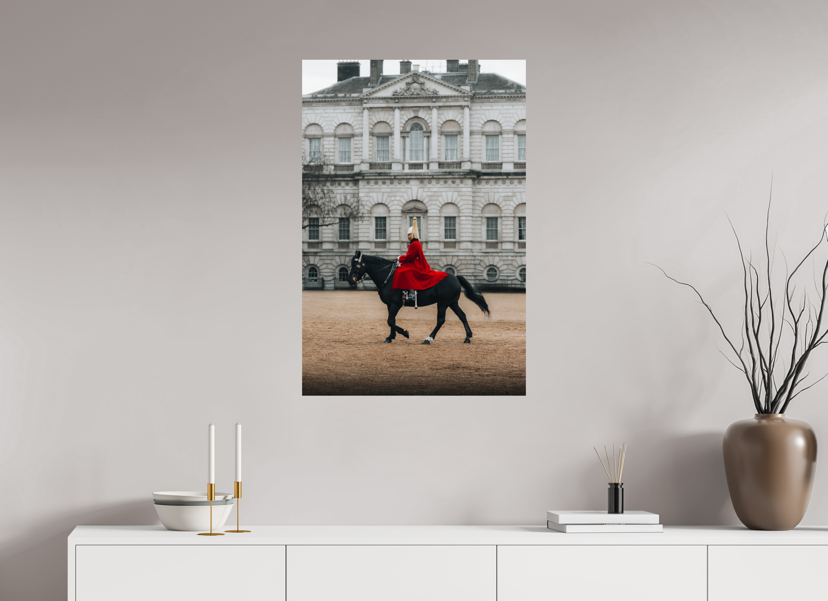 60 x 90 cm, Tirage Fine Art Premium Alignement parfait – Cavalier royal
