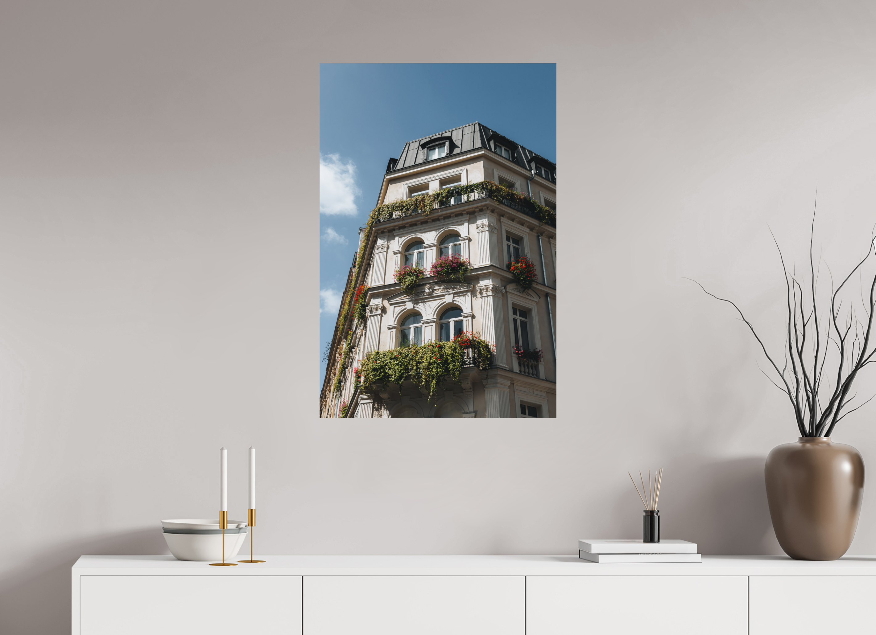 60 x 90 cm, Tirage Fine Art Premium + Élégance haussmannienne en été