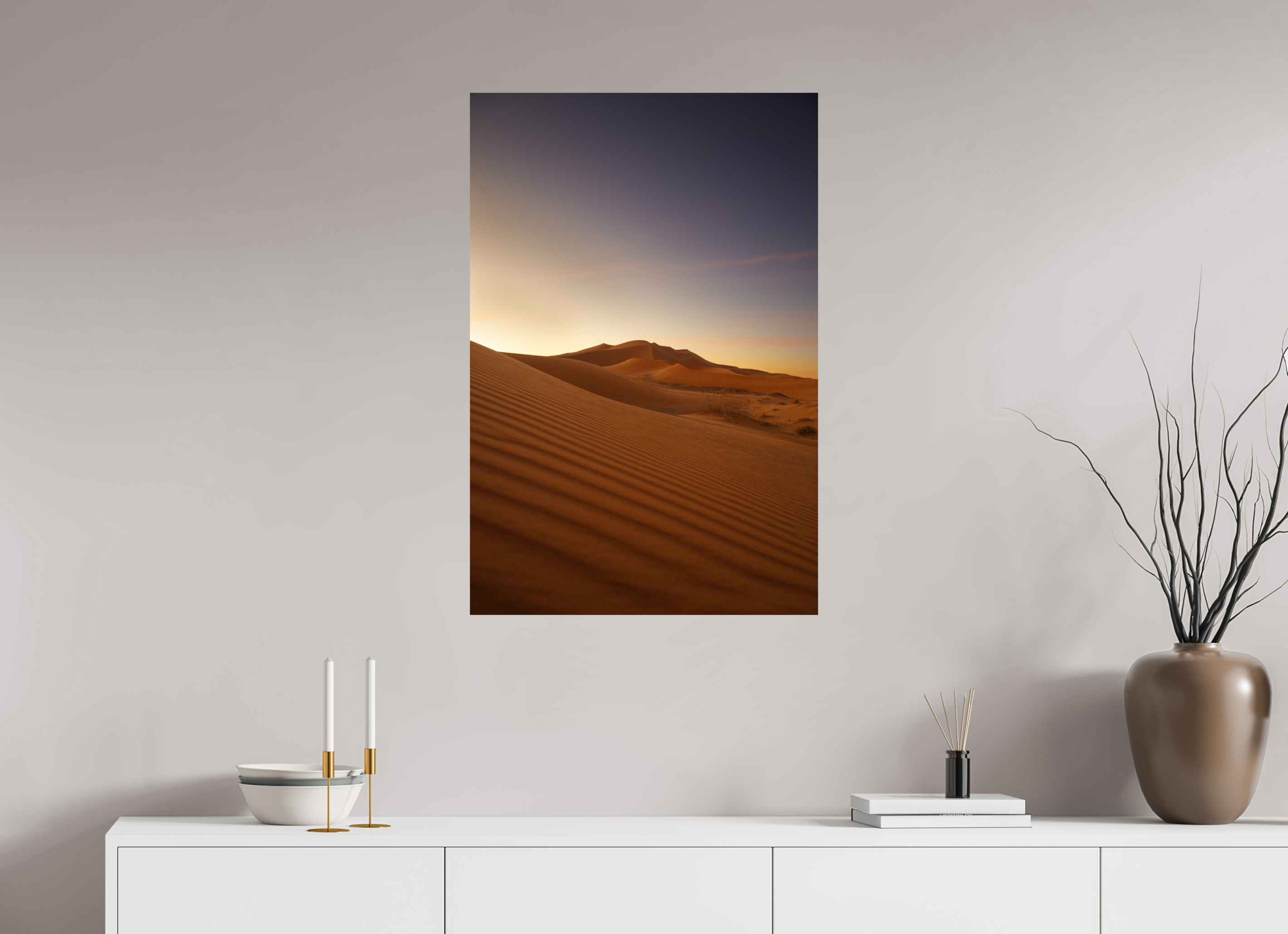 60 x 90 cm, Tirage Fine Art Premium Dune au lever du soleil