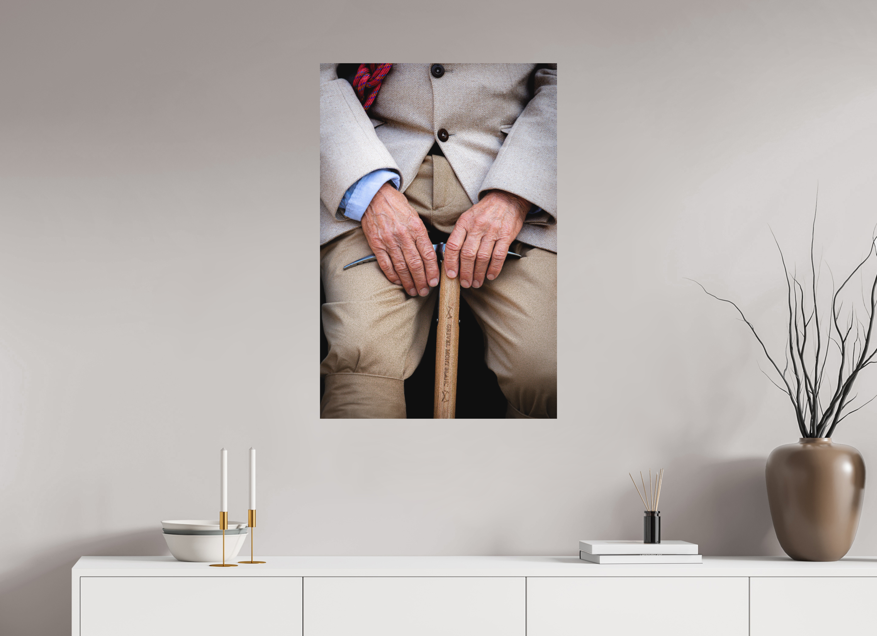 60 x 90 cm, Tirage Fine Art Premium + Gardien des Sommets – Portrait à la Compagnie des Guides