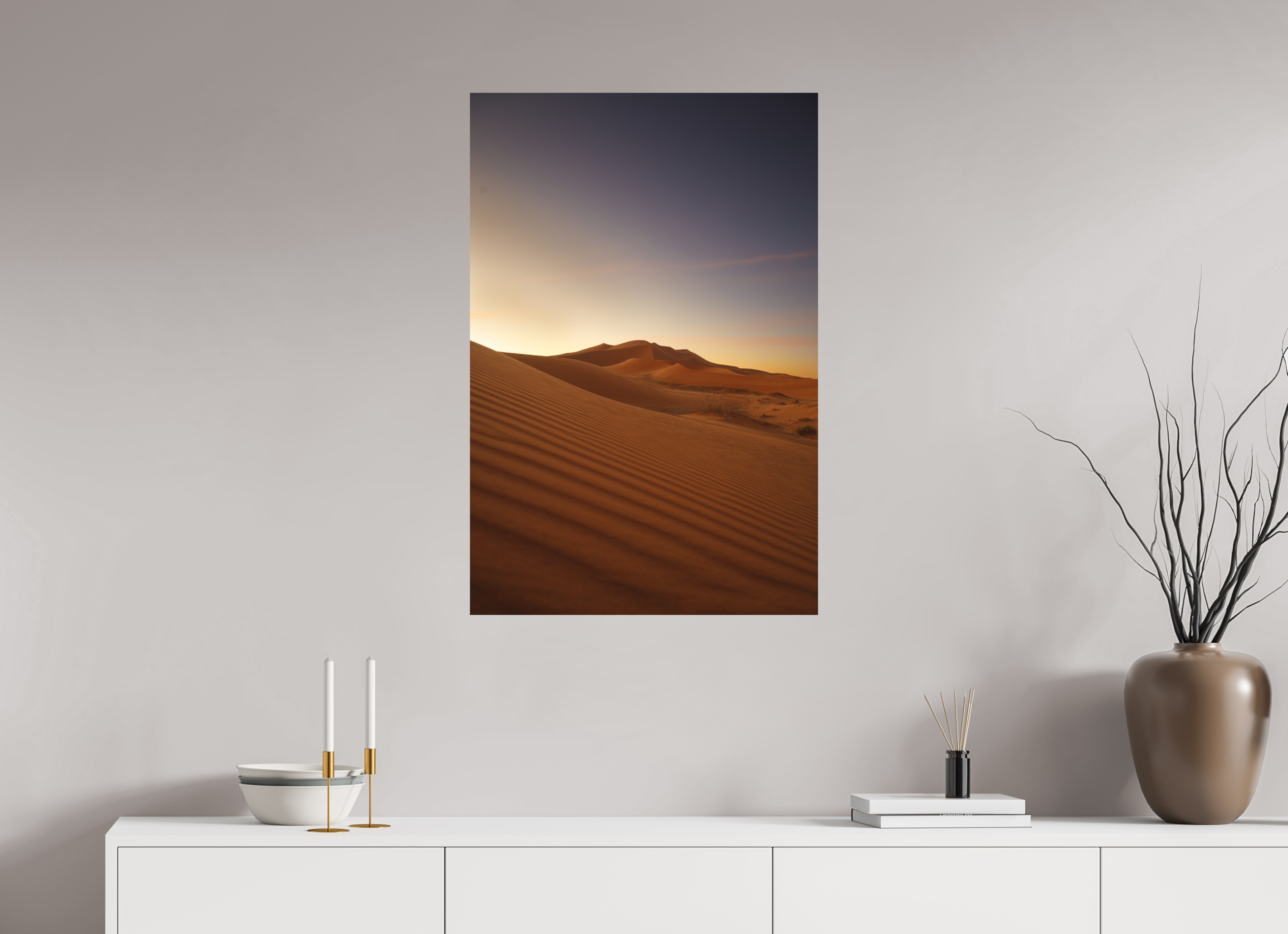 60 x 90 cm, Tirage Fine Art Premium + Dune au lever du soleil