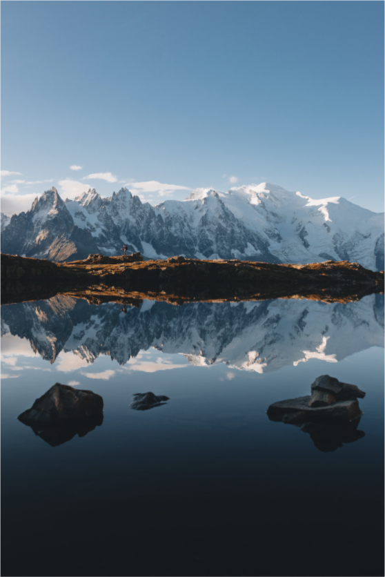 Main image Mont-Blanc en miroir sur le lac des Cheserys