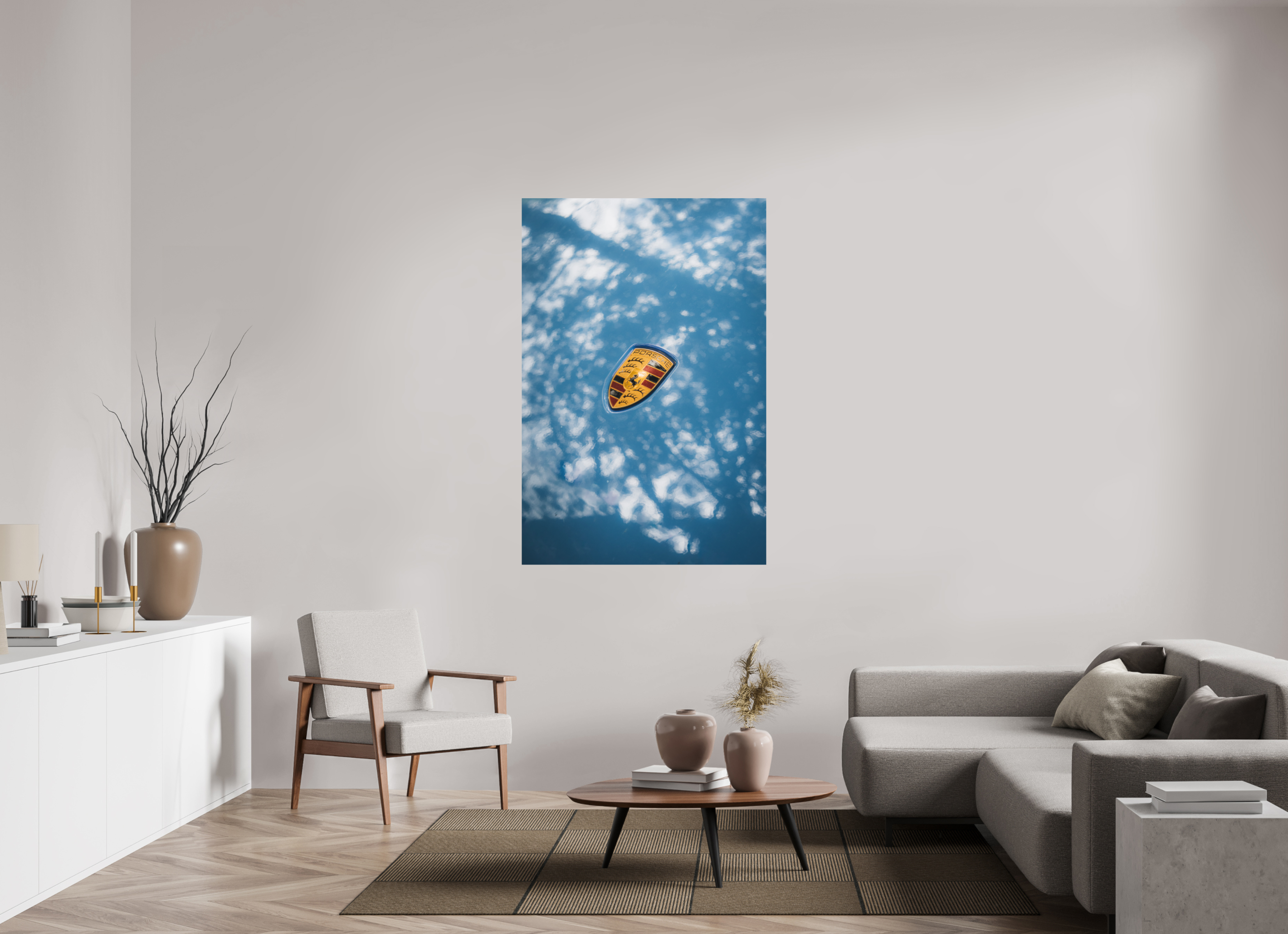 100 x 150 cm, Tirage Fine Art (Papier Mat) Porsche 911 – Emblème iconique