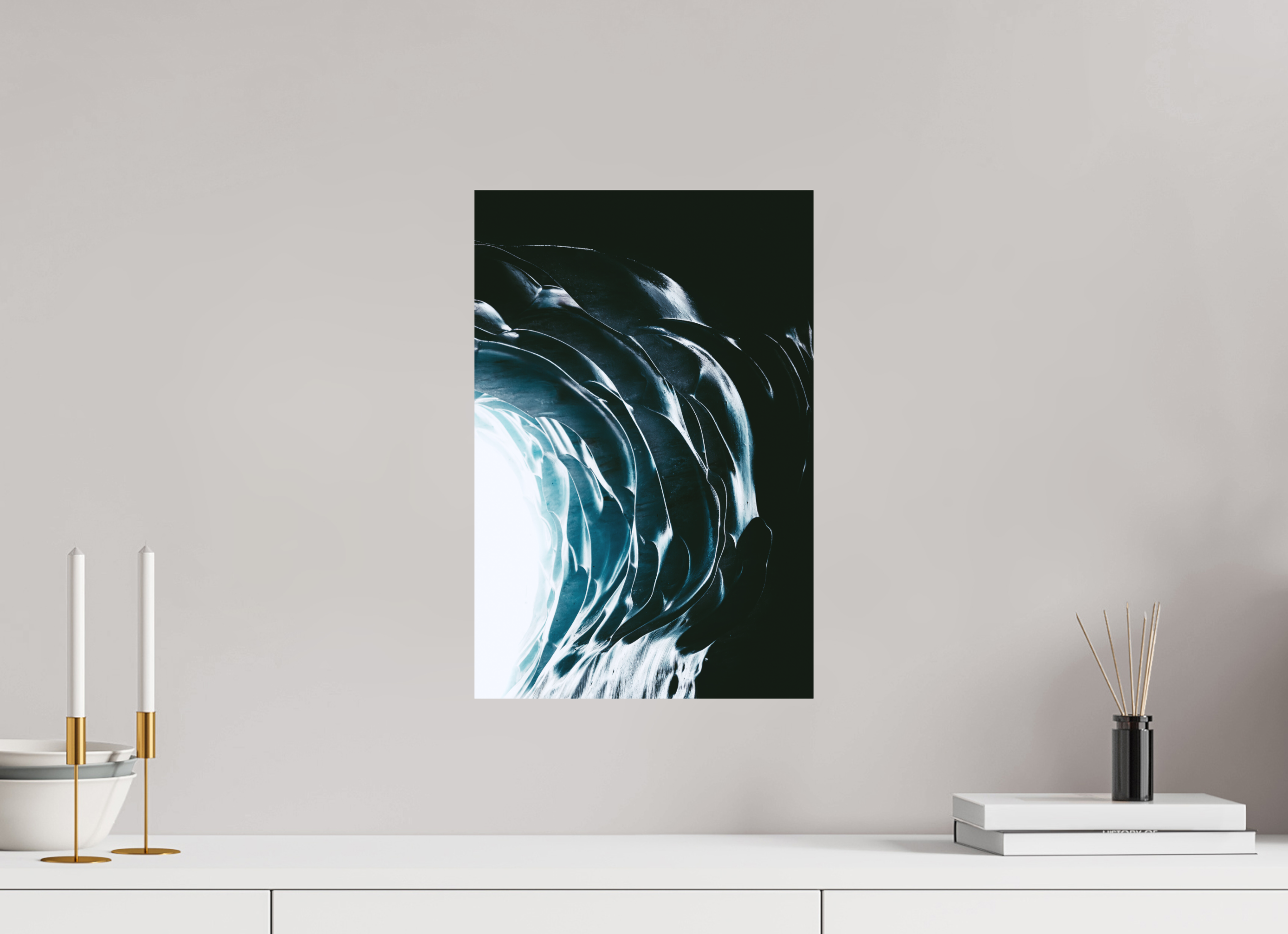 30 x 45 cm, Tirage Fine Art Premium + Entrée cristalline de la Mer de Glace