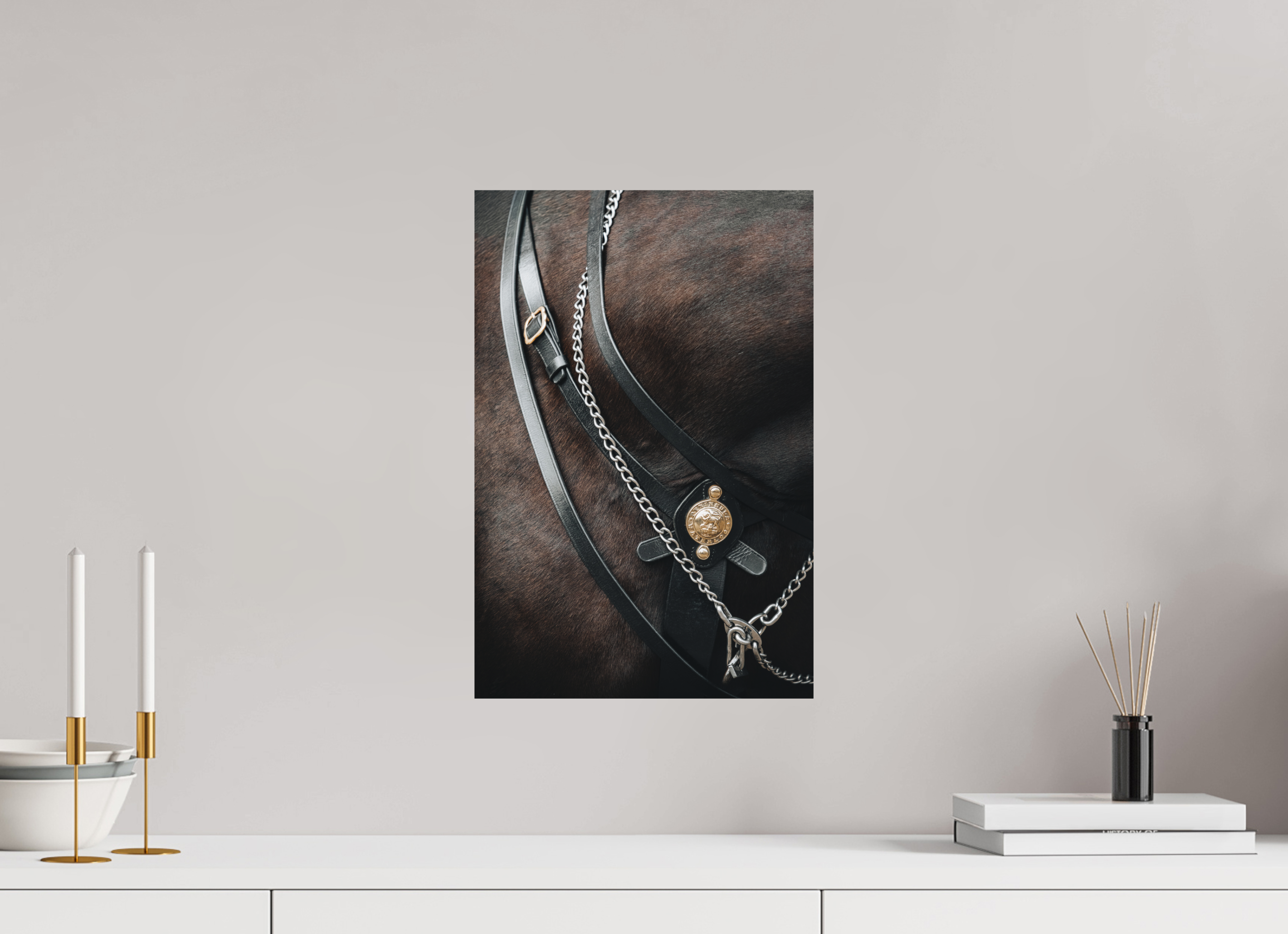 30 x 45 cm, Tirage Fine Art Premium + Détail noble – Licol et robe marron