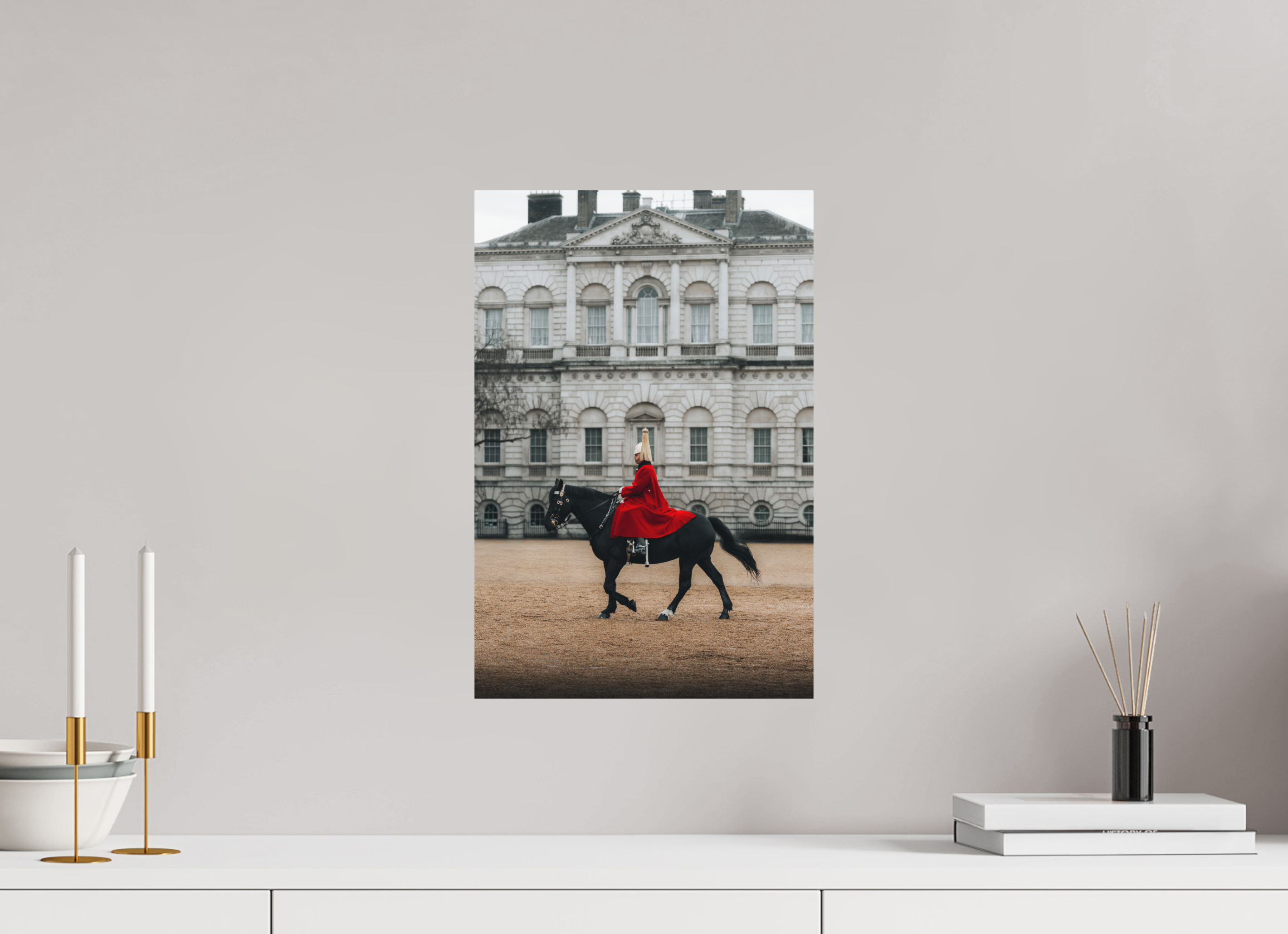 30 x 45 cm, Tirage Fine Art (Papier Mat) Alignement parfait – Cavalier royal