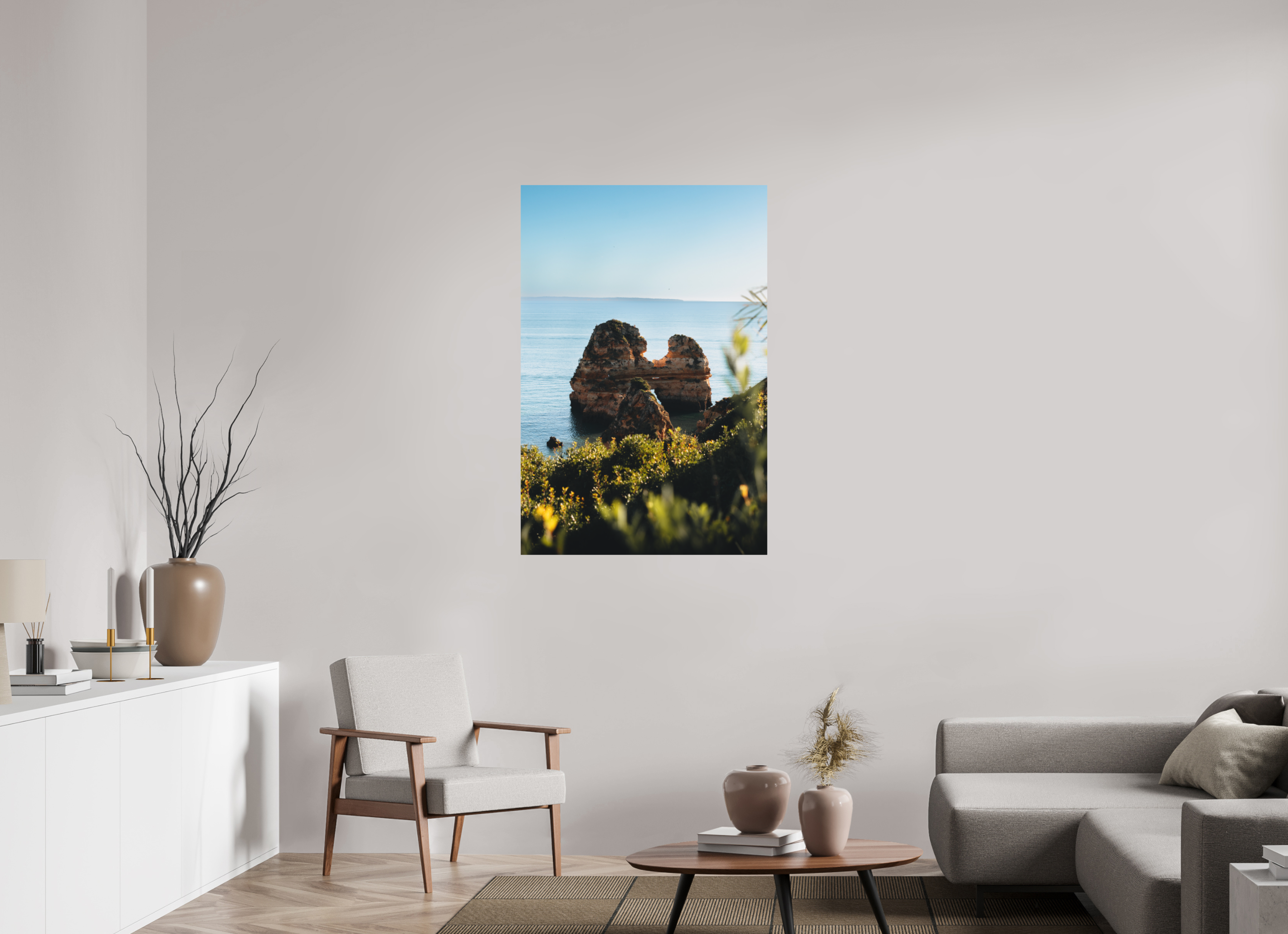 80 x 120 cm, Tirage Fine Art Premium + Matin sur la côte de Lagos