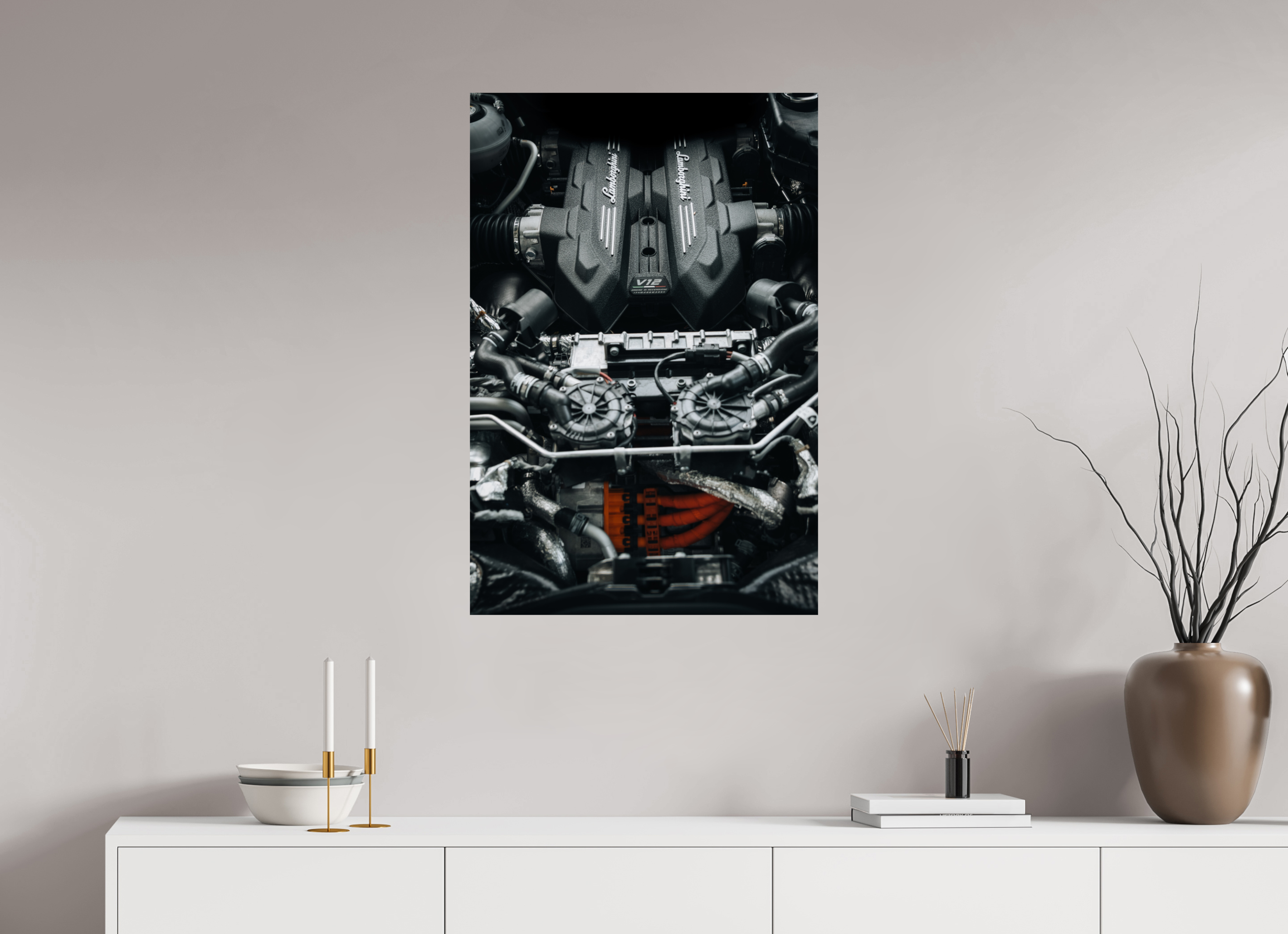 60 x 90 cm, Tirage Fine Art Premium Lamborghini Temerario – V12 dévoilé