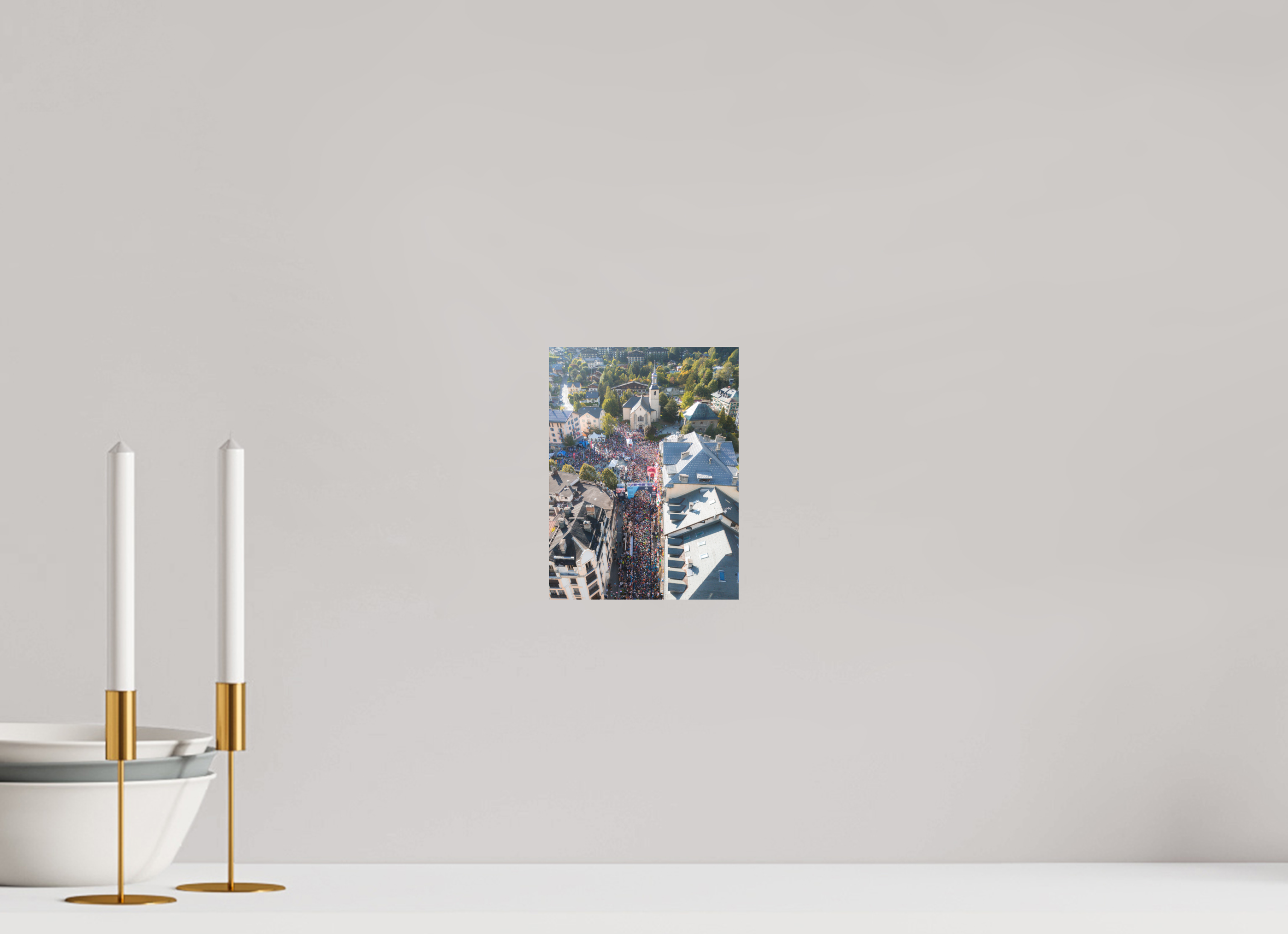 15 x 20 cm, Tirage Fine Art (Papier Mat) Lancement des Champions – UTMB Mont-Blanc en action