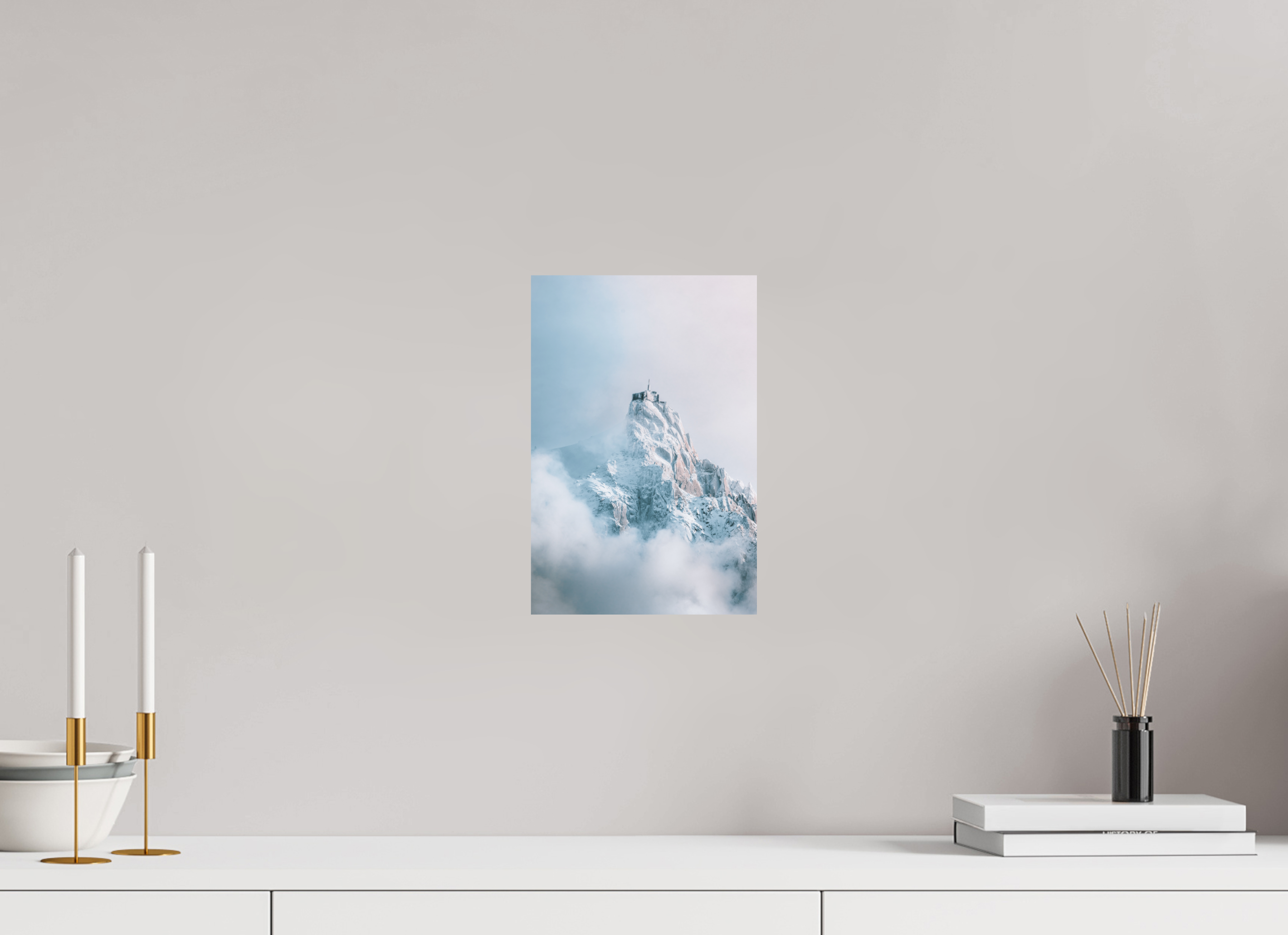 20 x 30 cm, Tirage Fine Art Premium + Aiguille du Midi au réveil hivernal