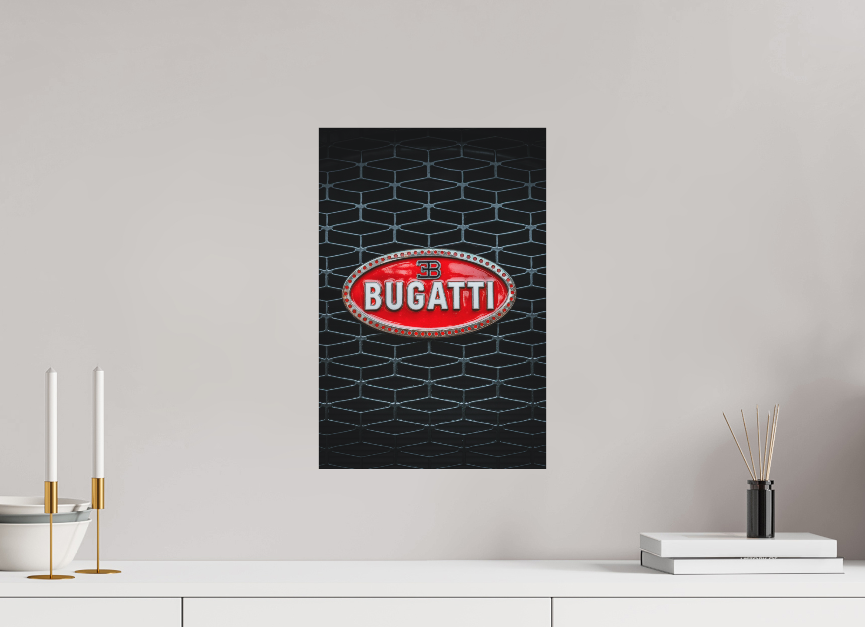 30 x 45 cm, Tirage Fine Art Premium + Bugatti – Signature légendaire